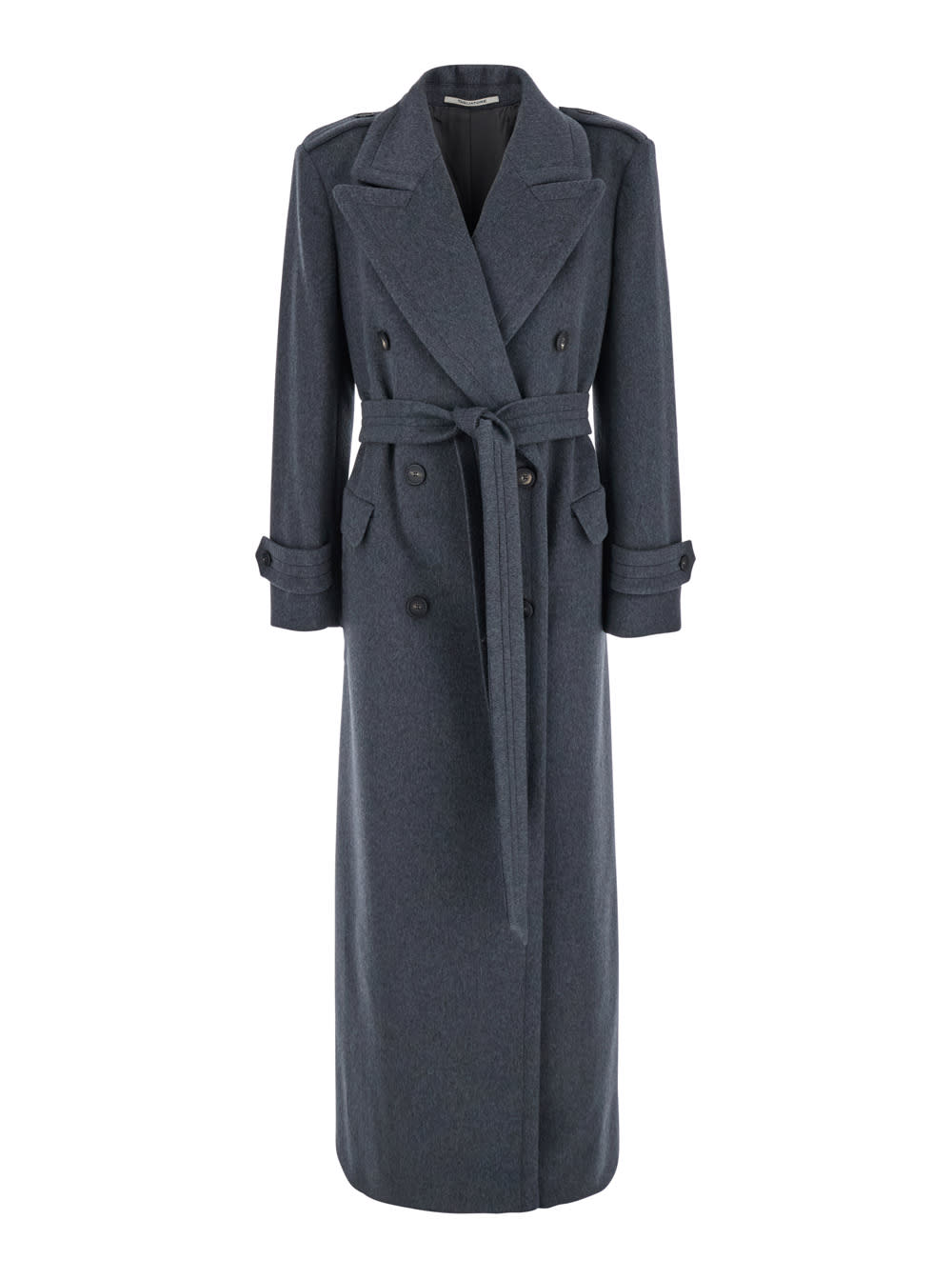 Shop Tagliatore Jody Long Coat In Grey