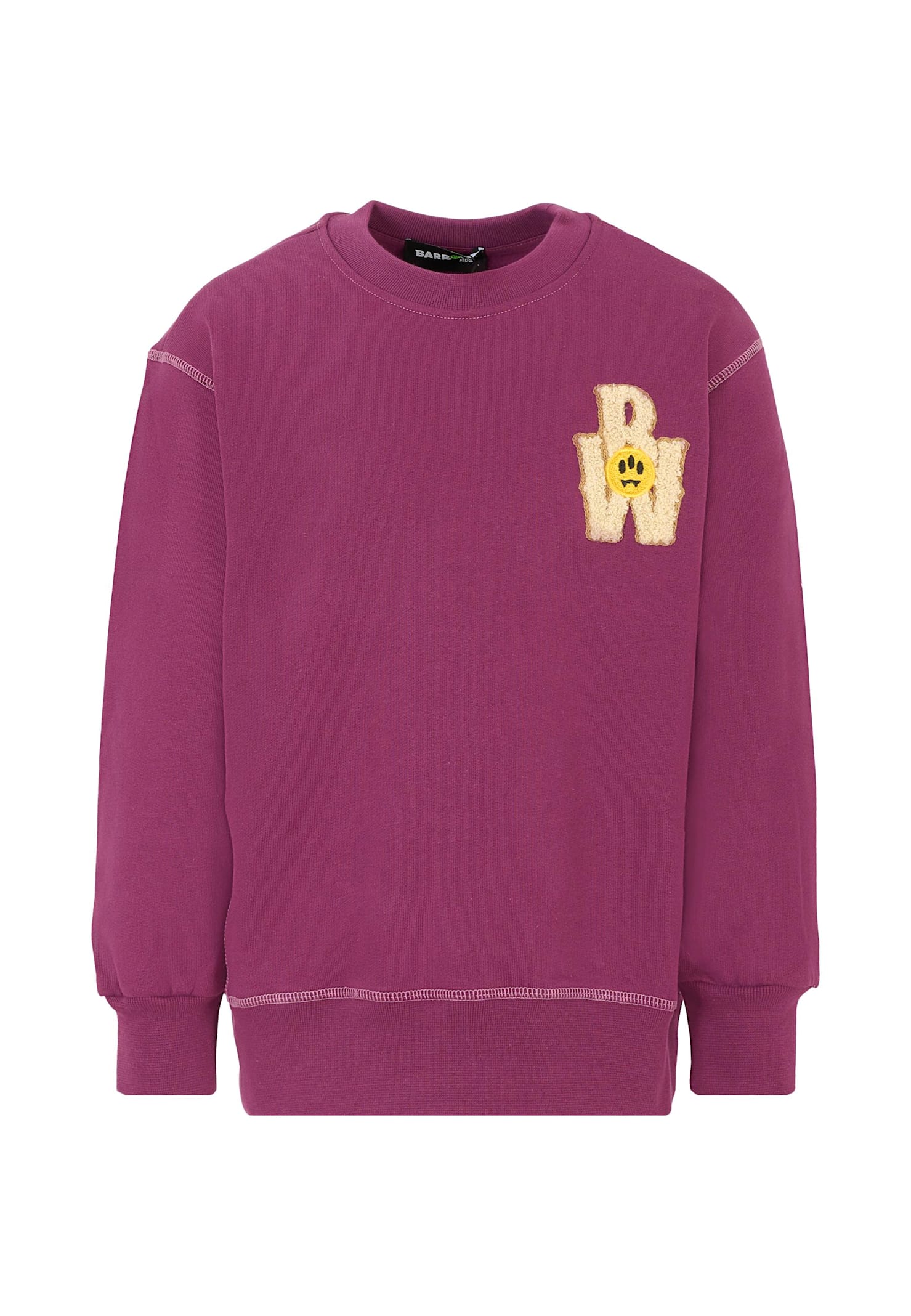 Barrow Purple Sweatshirt For Kids With Bear Print In Purple