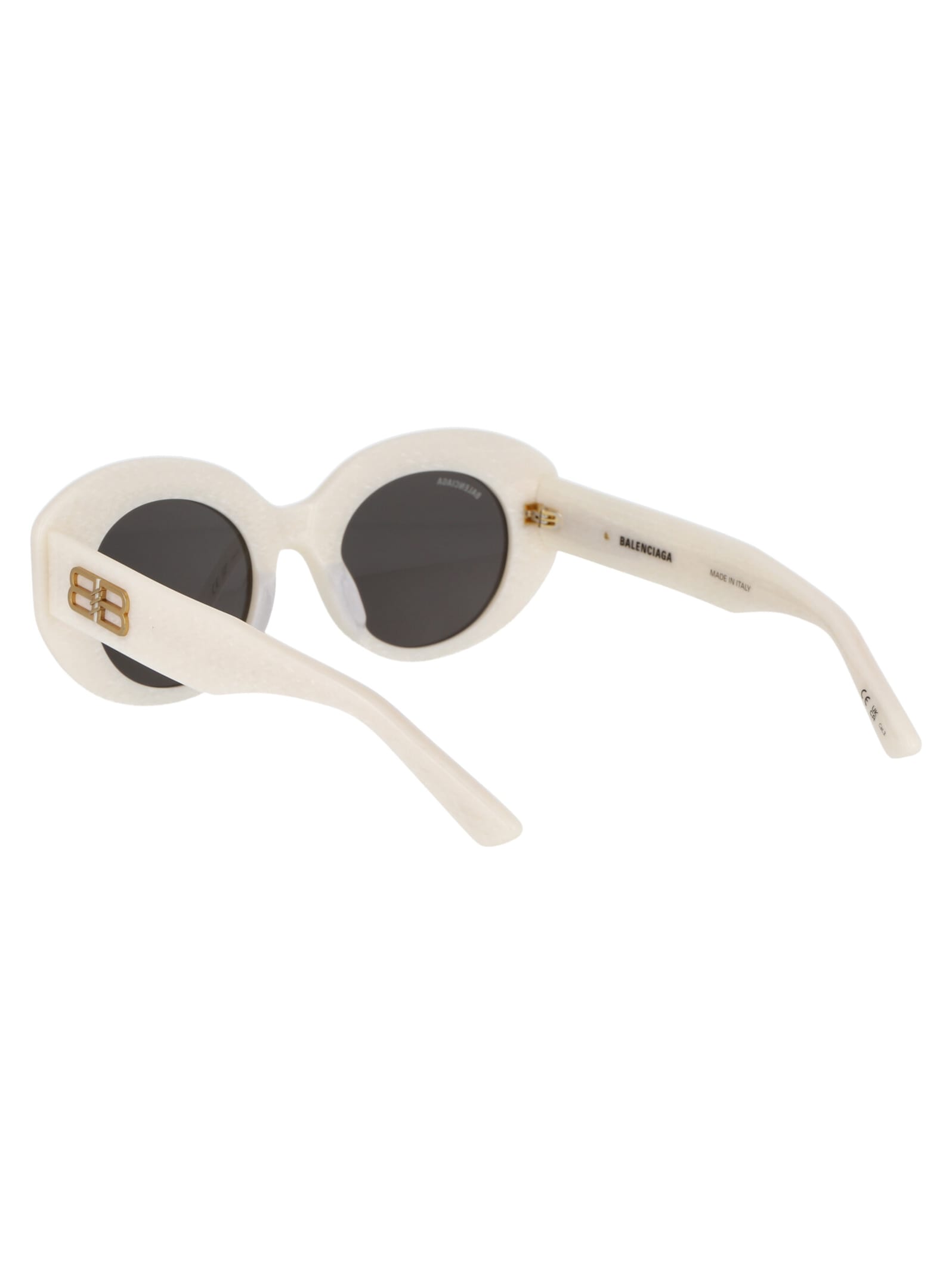 Shop Balenciaga Bb0235s Sunglasses In 004 White White Grey