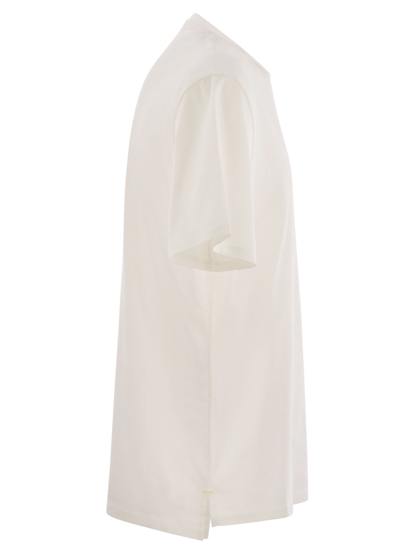 Tシャツ・カットソー PREMIATA SS25 Cotton jersey T-shirt (PA1019 WHITE) Premiata Cotton Jersey T-shirt | italist