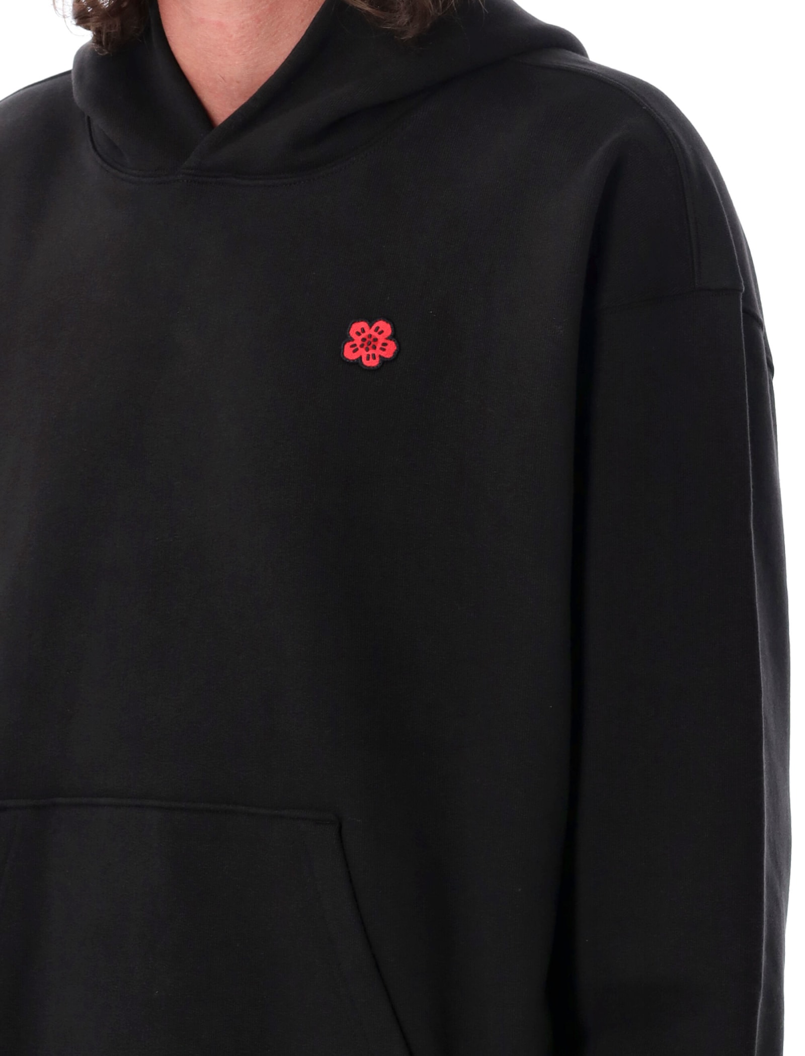 Shop Kenzo Gots Boke Over Hoodie In Black