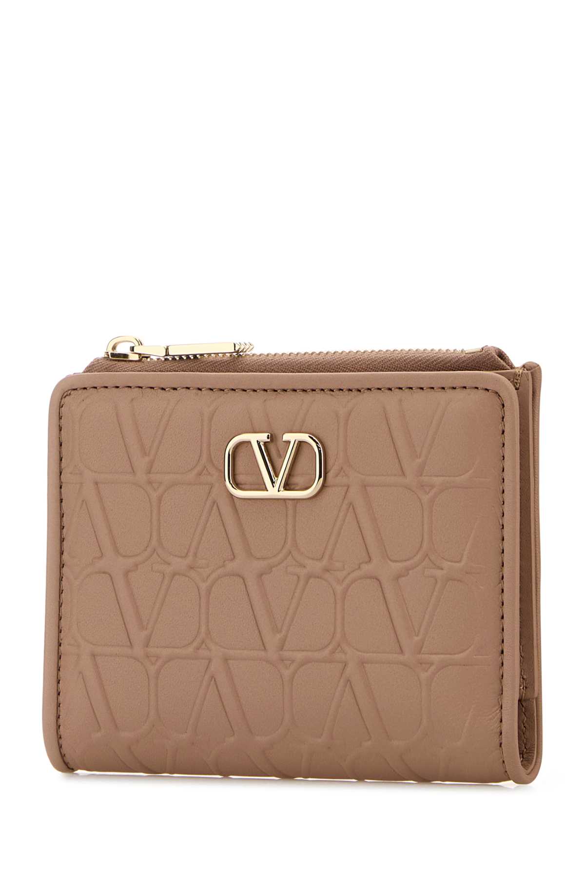 VALENTINO GARAVANI POWDER PINK LEATHER WALLET 