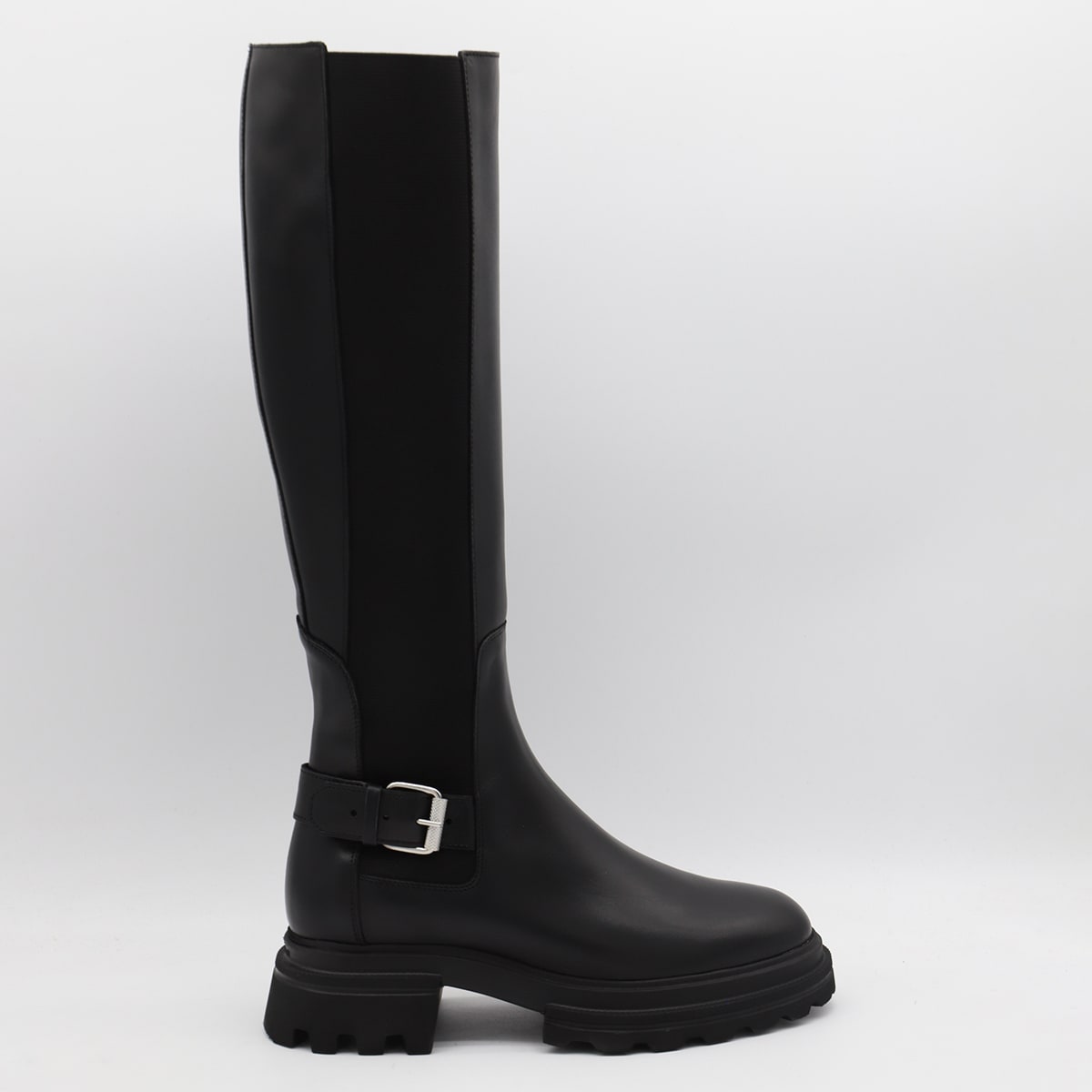 Shop Hogan Black Boots In Nero