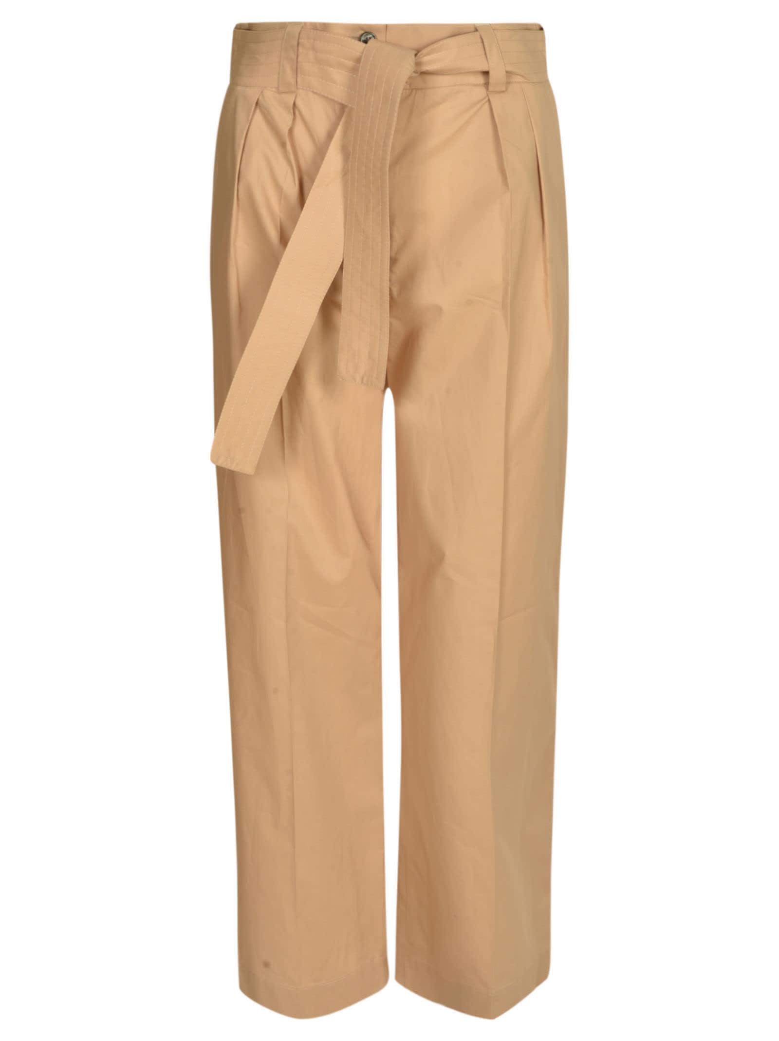 WOOLRICH BELTED STRAIGHT TROUSERS