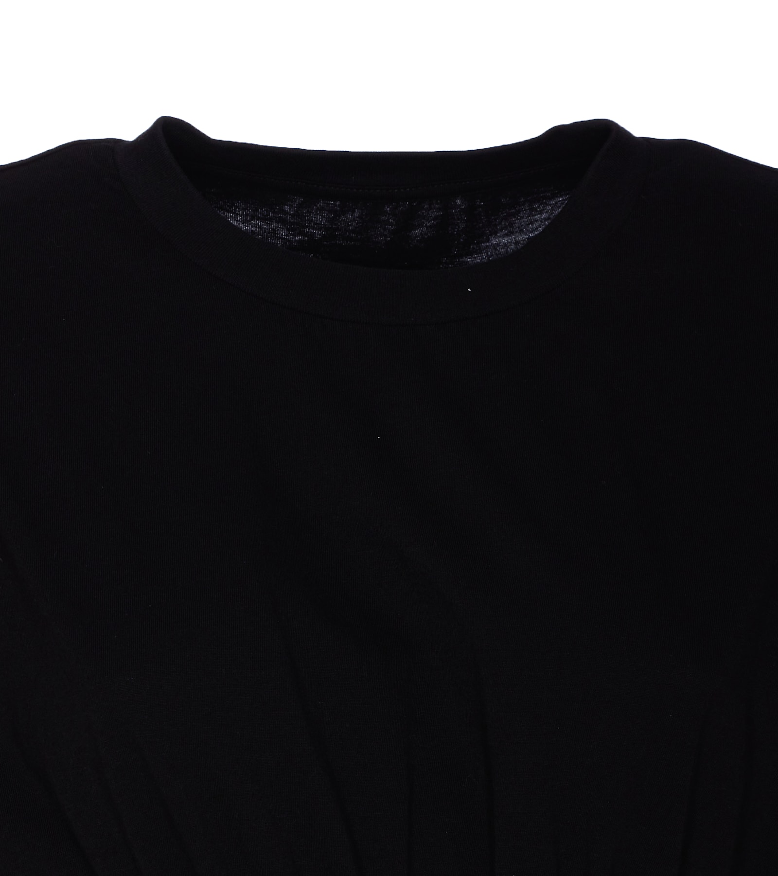 Mm6 Maison Margiela Tape-embellished T-shirt In Black