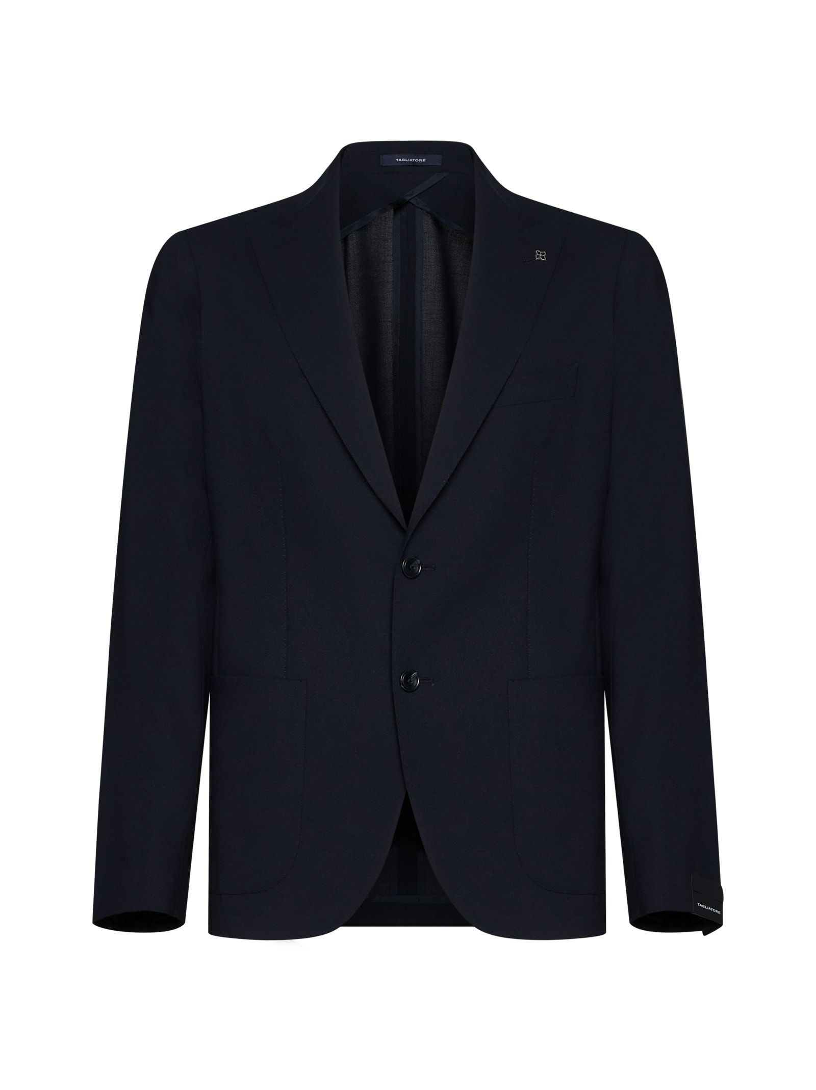 Shop Tagliatore Blazer In Blue