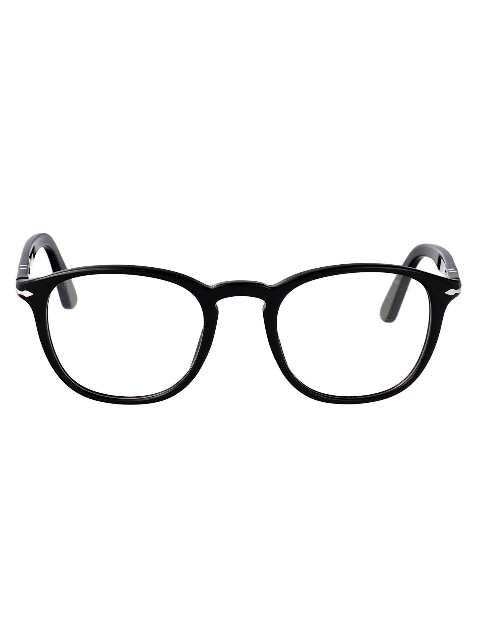 Persol Round Frame Glasses In Black