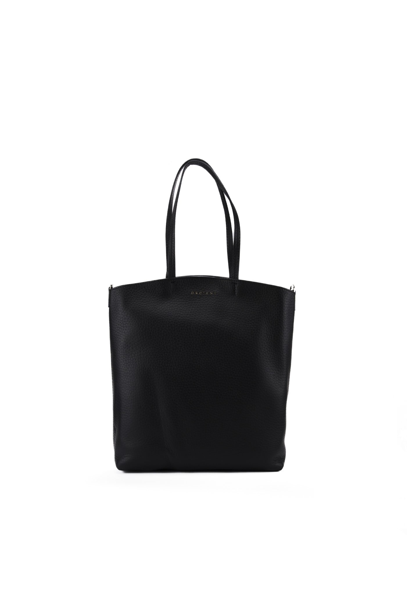 Shop Orciani Ladylike M Soft Medium Bag In Nero
