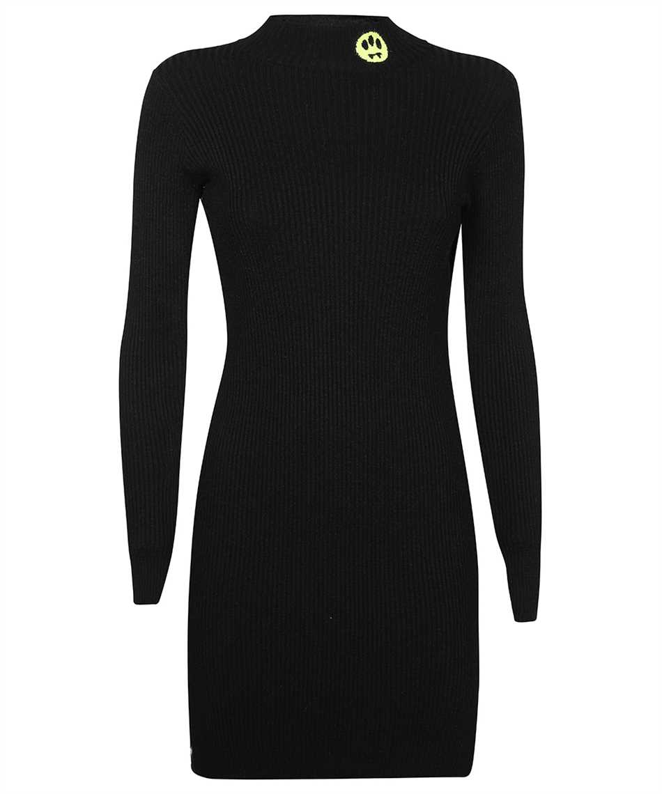 Barrow Ribbed Knit Dress In Black