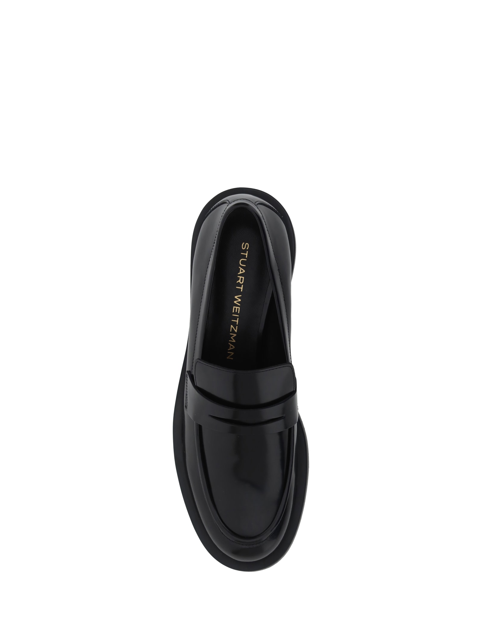 Shop Stuart Weitzman Palmer Loafers In Black