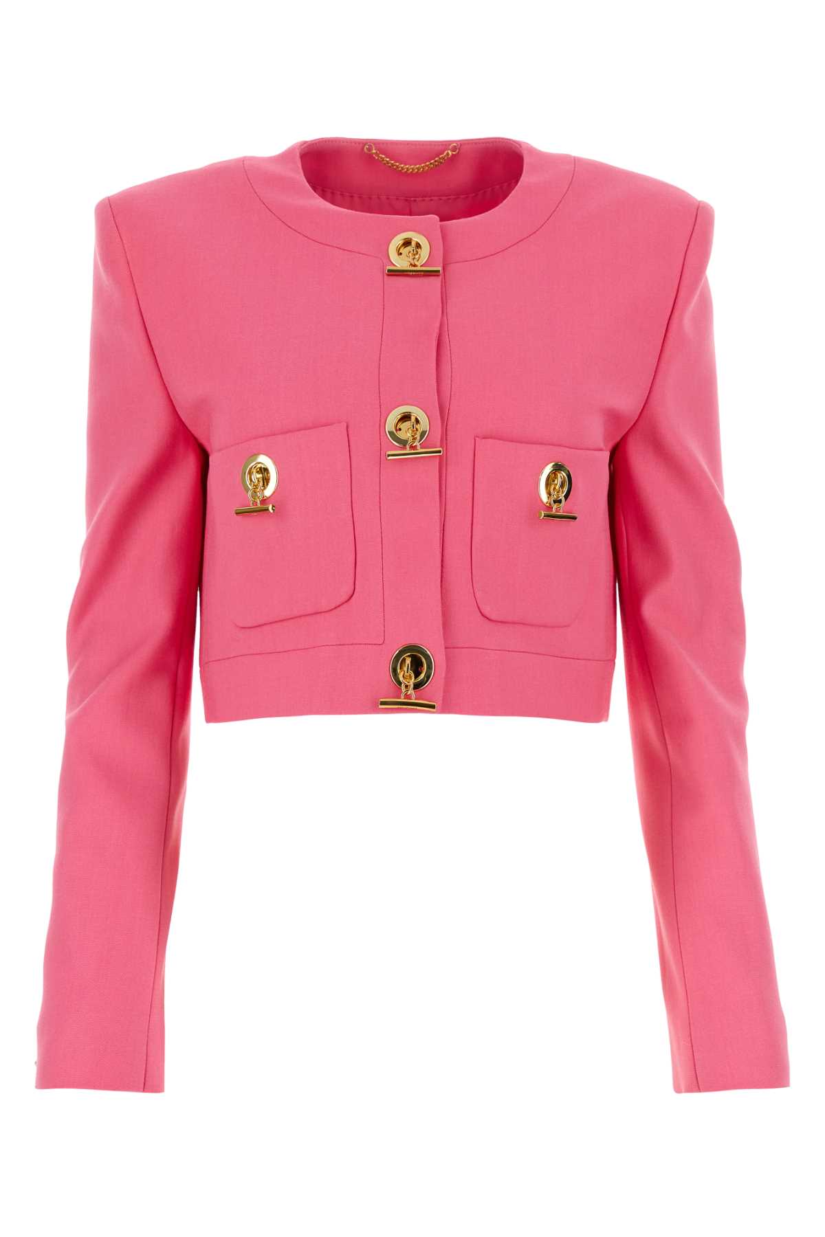 Fuchsia Stretch Gabardine Blazer