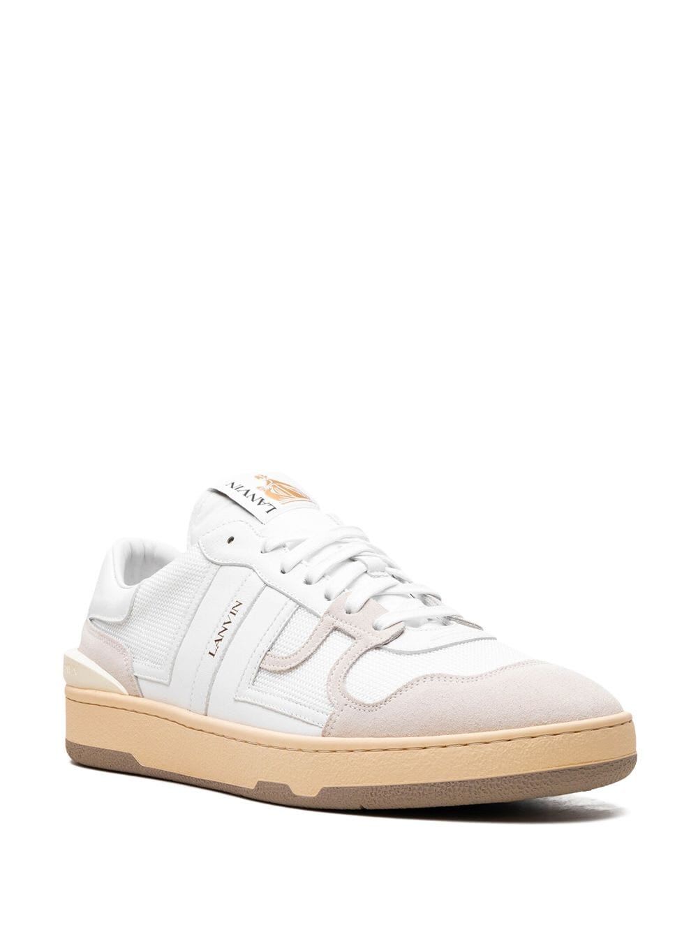 Shop Lanvin Clay Low Top Sneakers In White