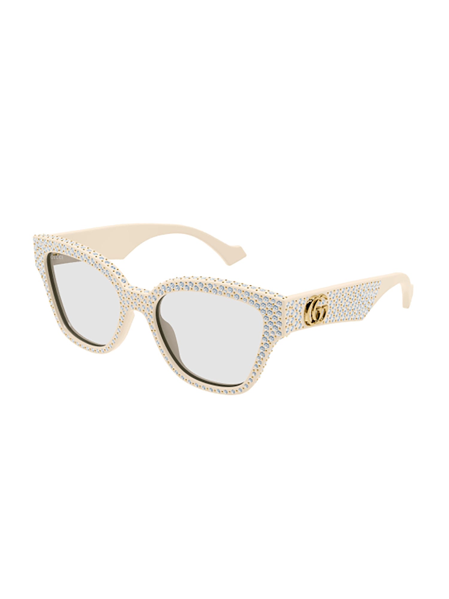 Shop Gucci Gg1424s Sunglasses In Ivory Ivory Transpare