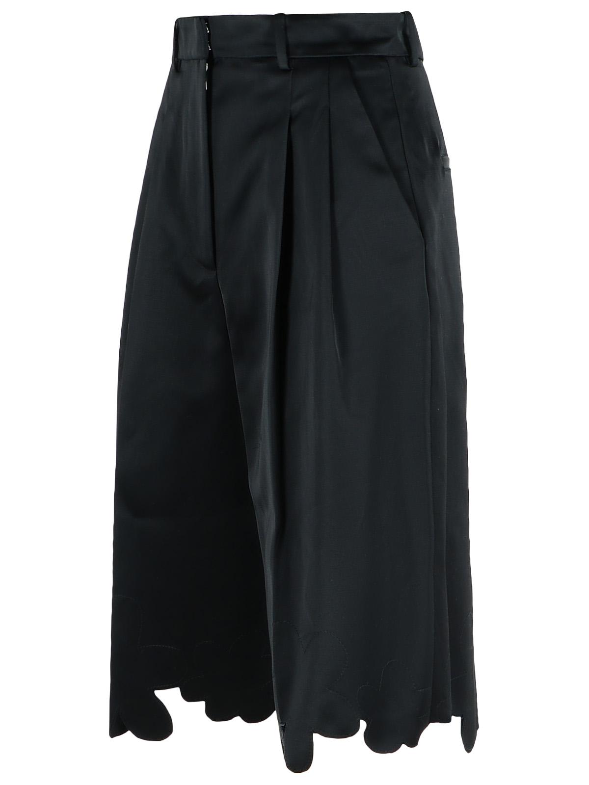 Marni Black Viscose Blend Shorts In Black