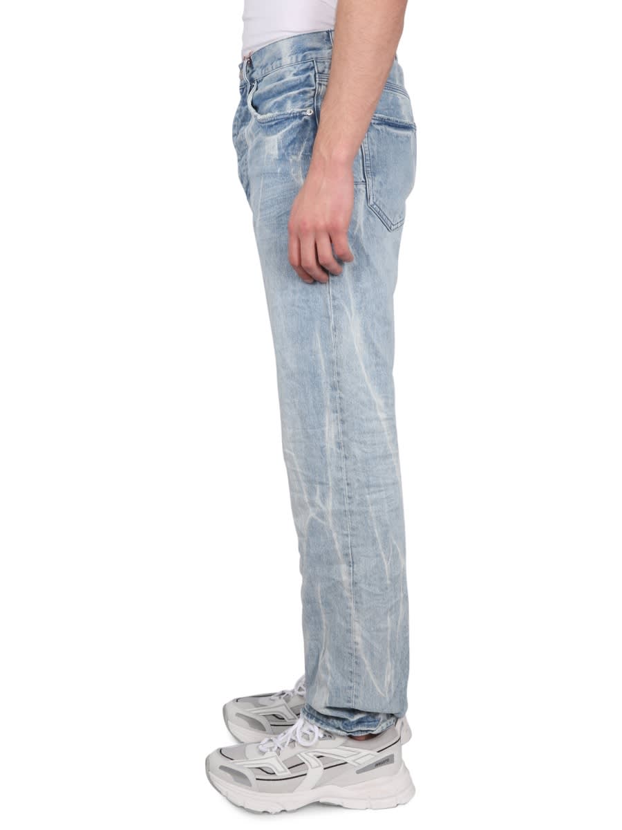 Purple Brand Relaxed Fit Light Blue Denim Jeans In Azure
