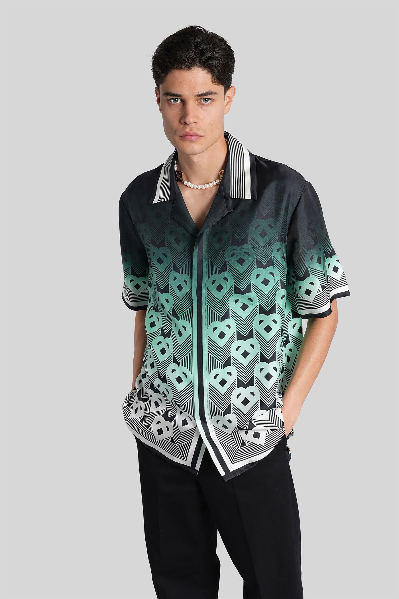 Shirt In Black Silk