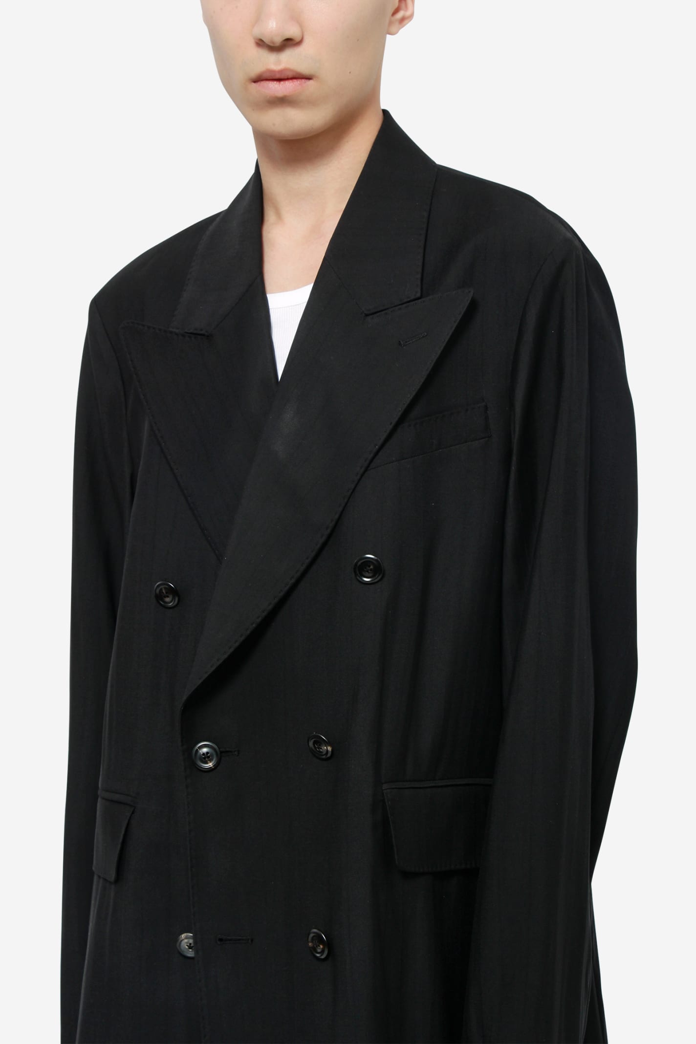Shop Our Legacy Sharp Db Blazer In Black Experienced Viscose