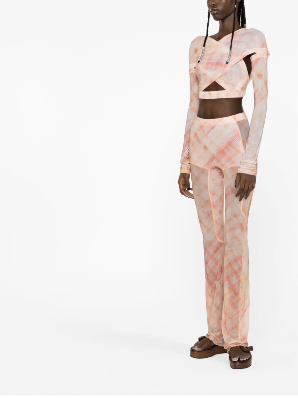 Knwls Halcyon Print Leggings In Pink