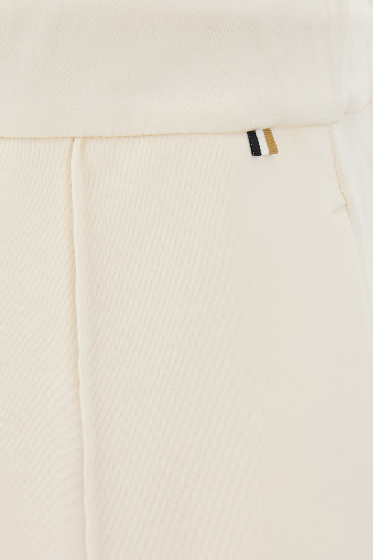 Hugo Boss Ivory Stretch Polyester Blend Joggers In 118