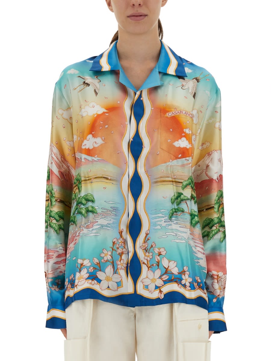 Casablanca Tennis Club Shirt In Multi