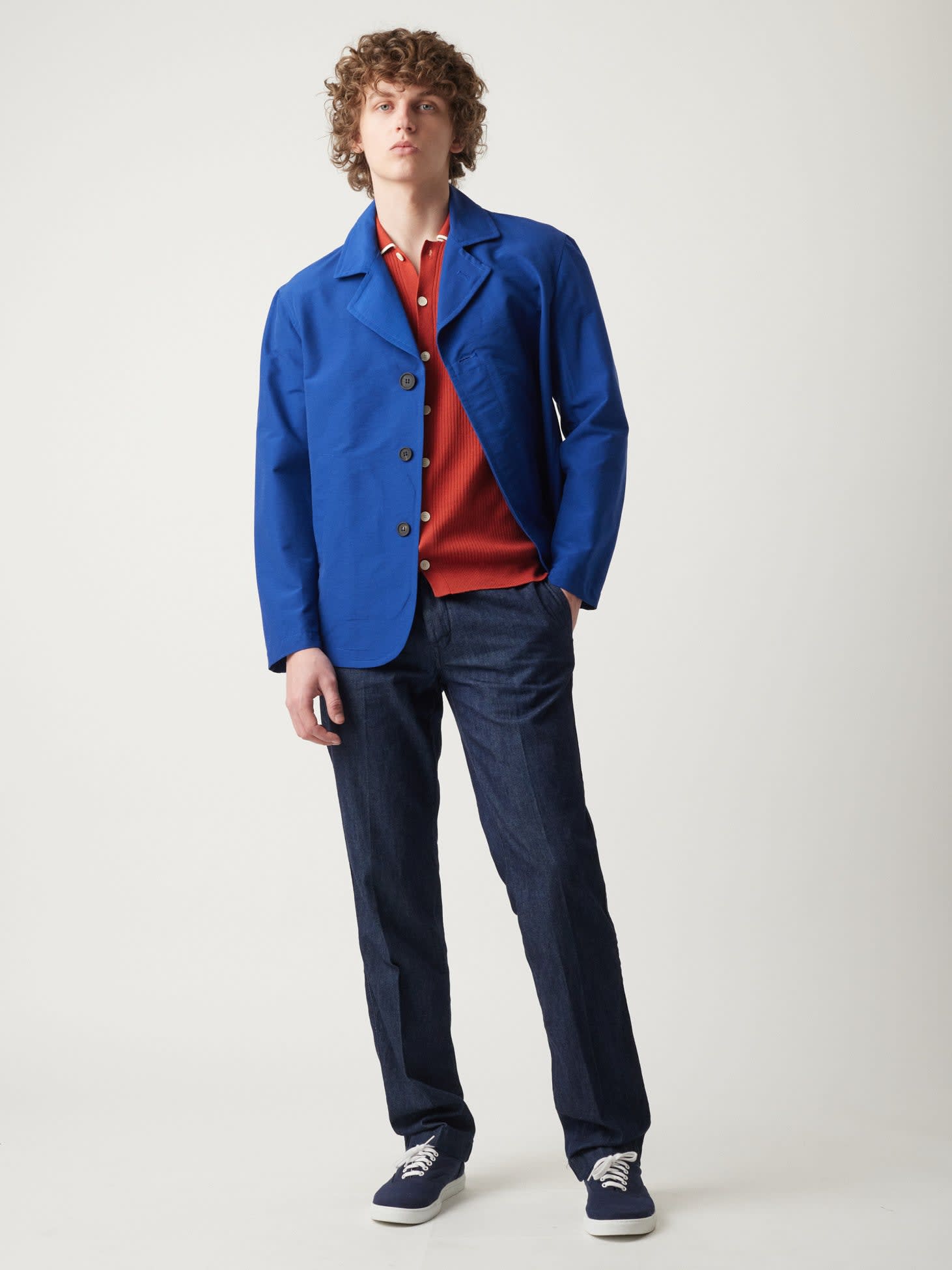 Doppiaa Aagar Cotton Terry Red Shirt With Short Sleeves