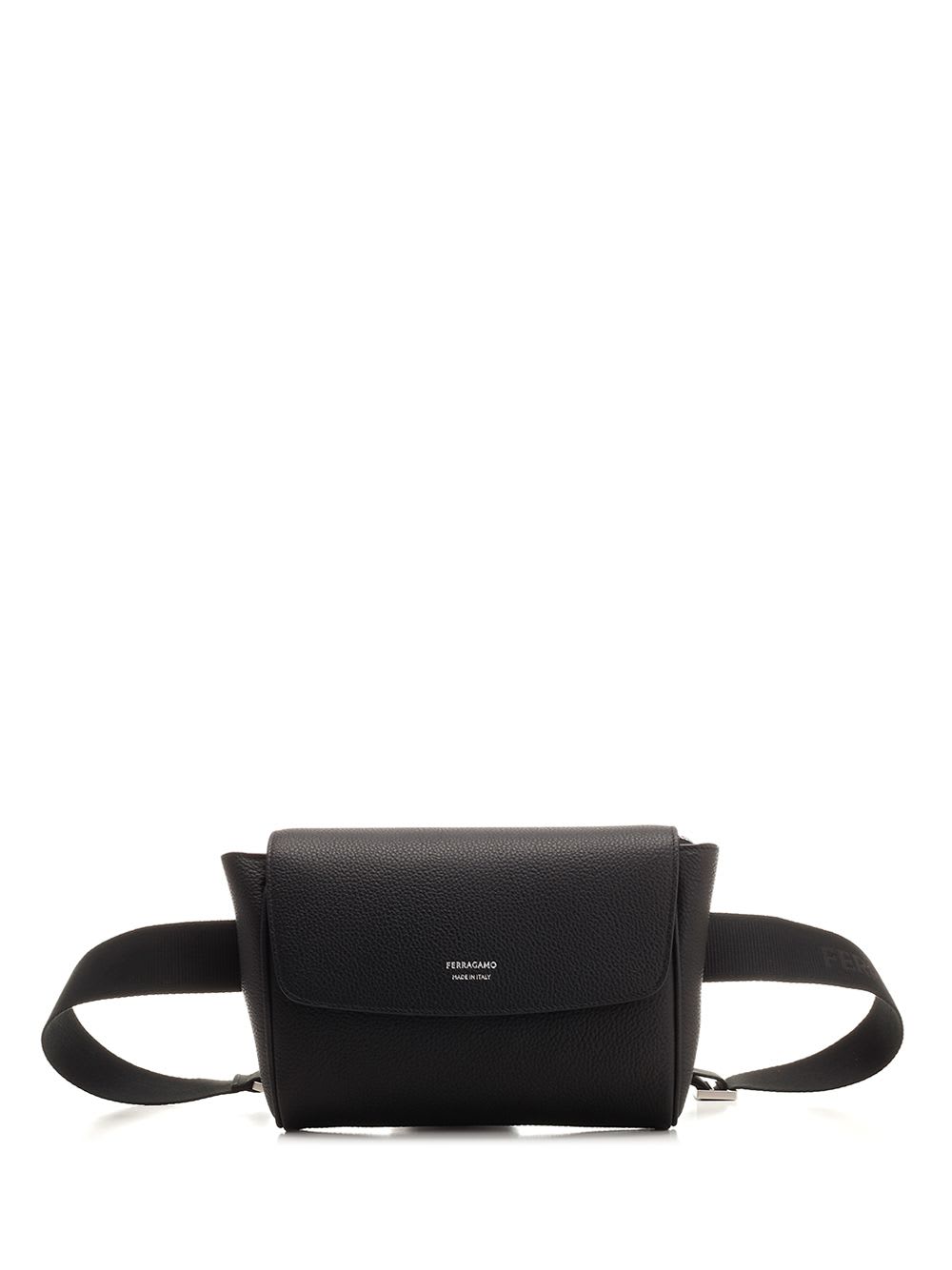 Ferragamo Leather Bum Bag In Black