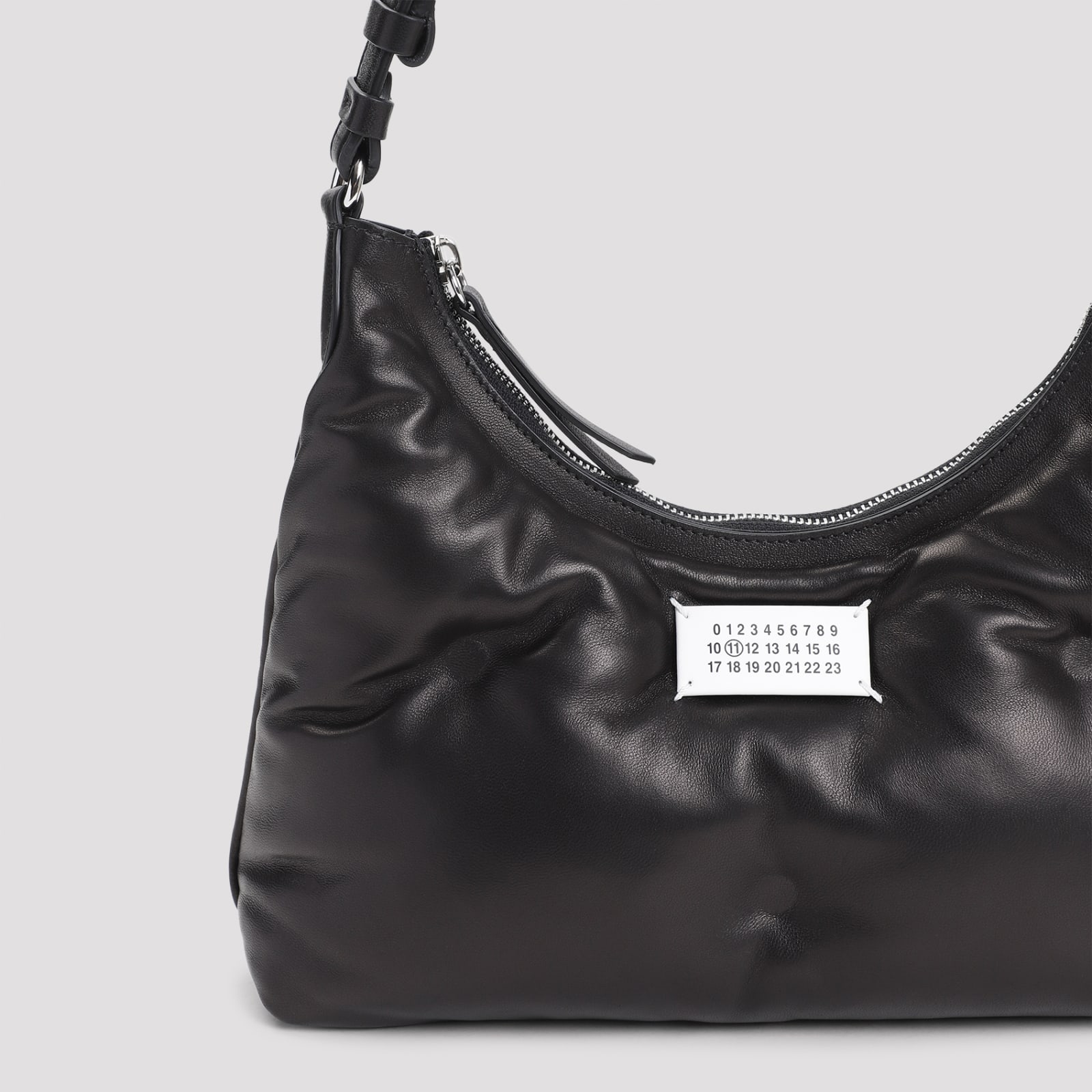 Shop Maison Margiela Glam Slam Small Hobo Bag In Black