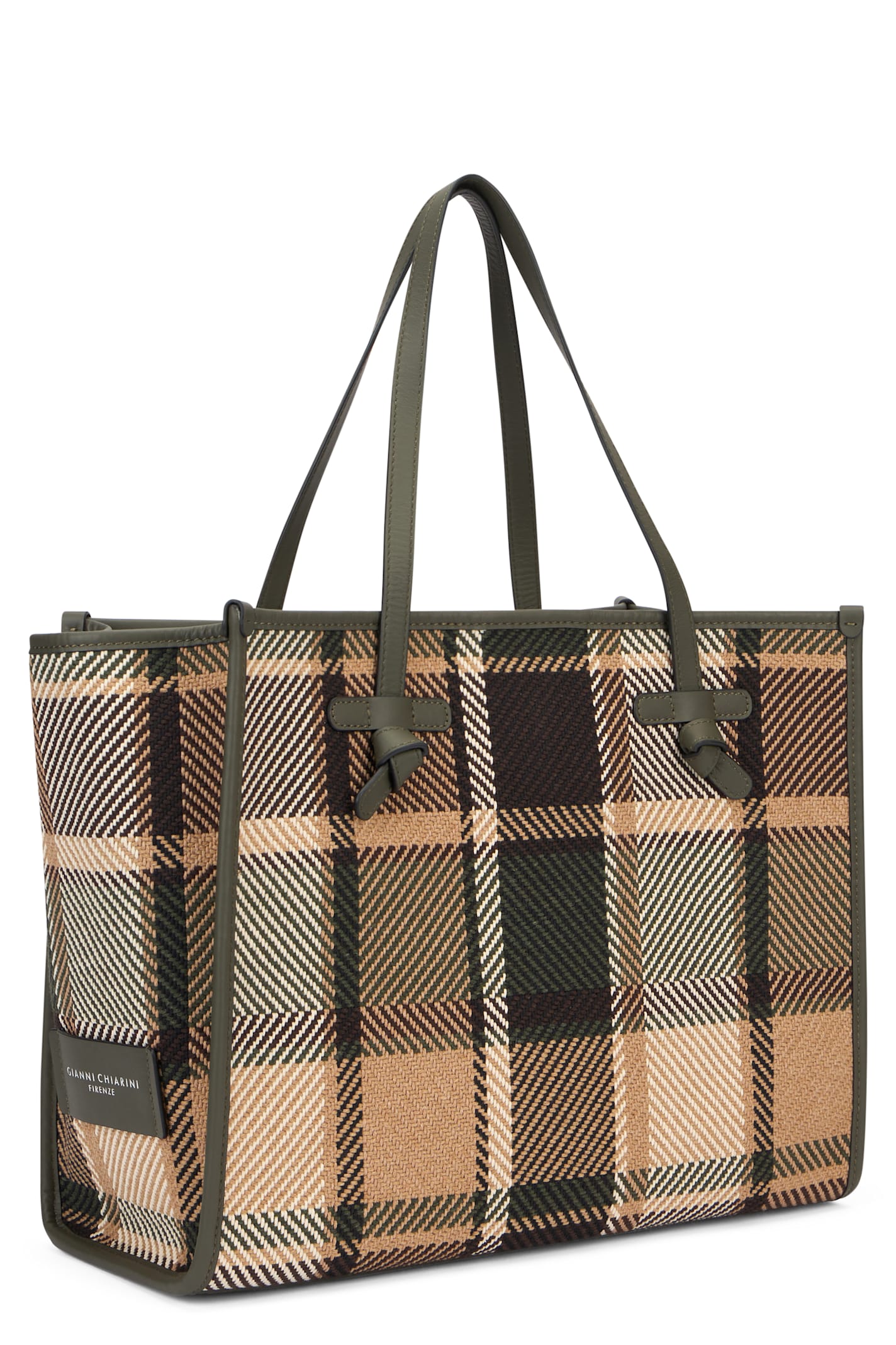 Gianni Chiarini Marcella Fabric Tote In Green