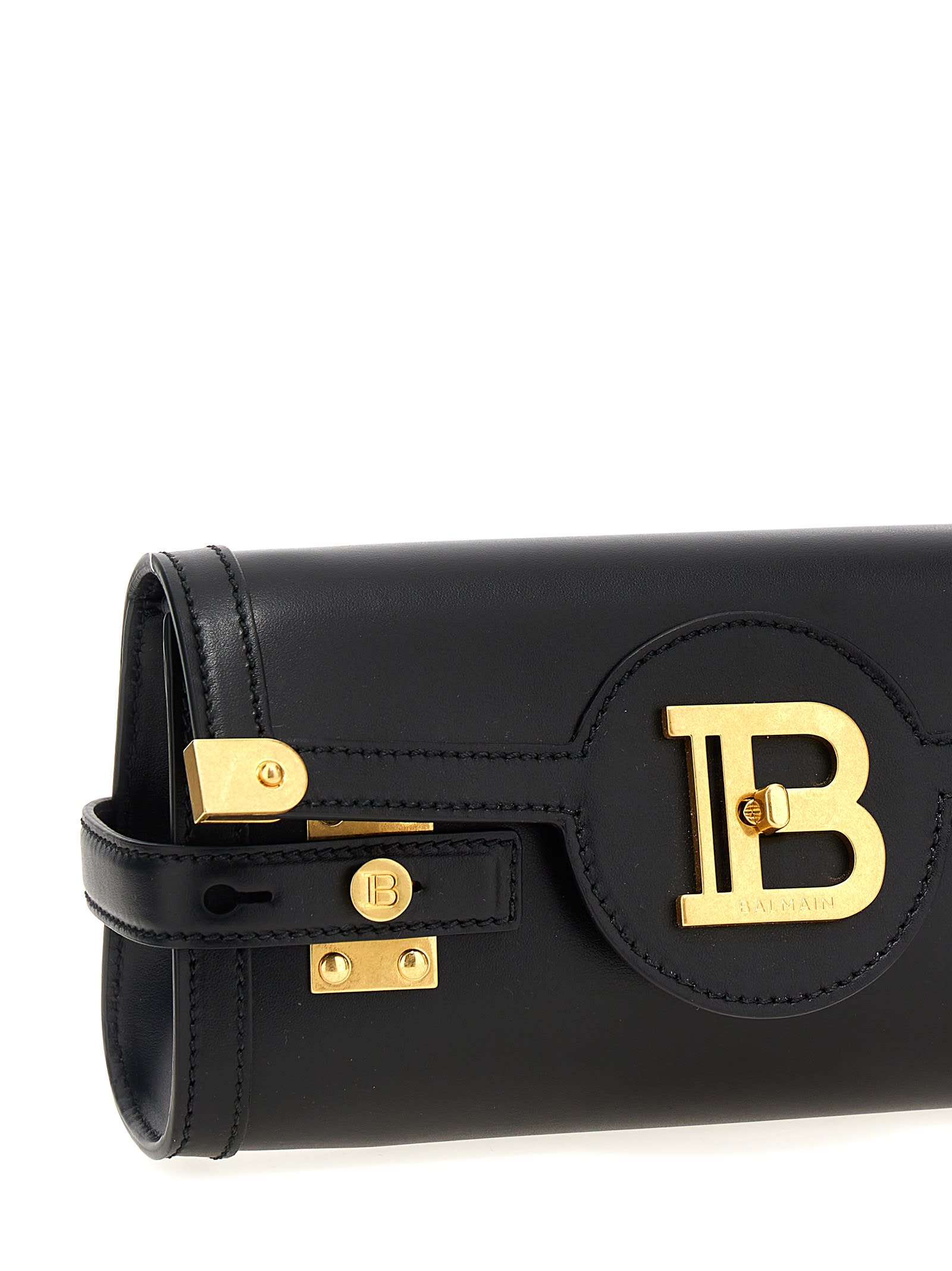 Shop Balmain B-buzz 23 Clutch In Black