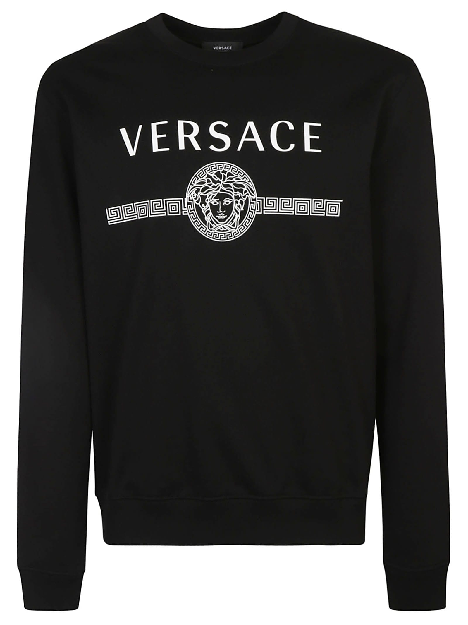 Versace Regular Medusa Head Logo Print Sweatshirt