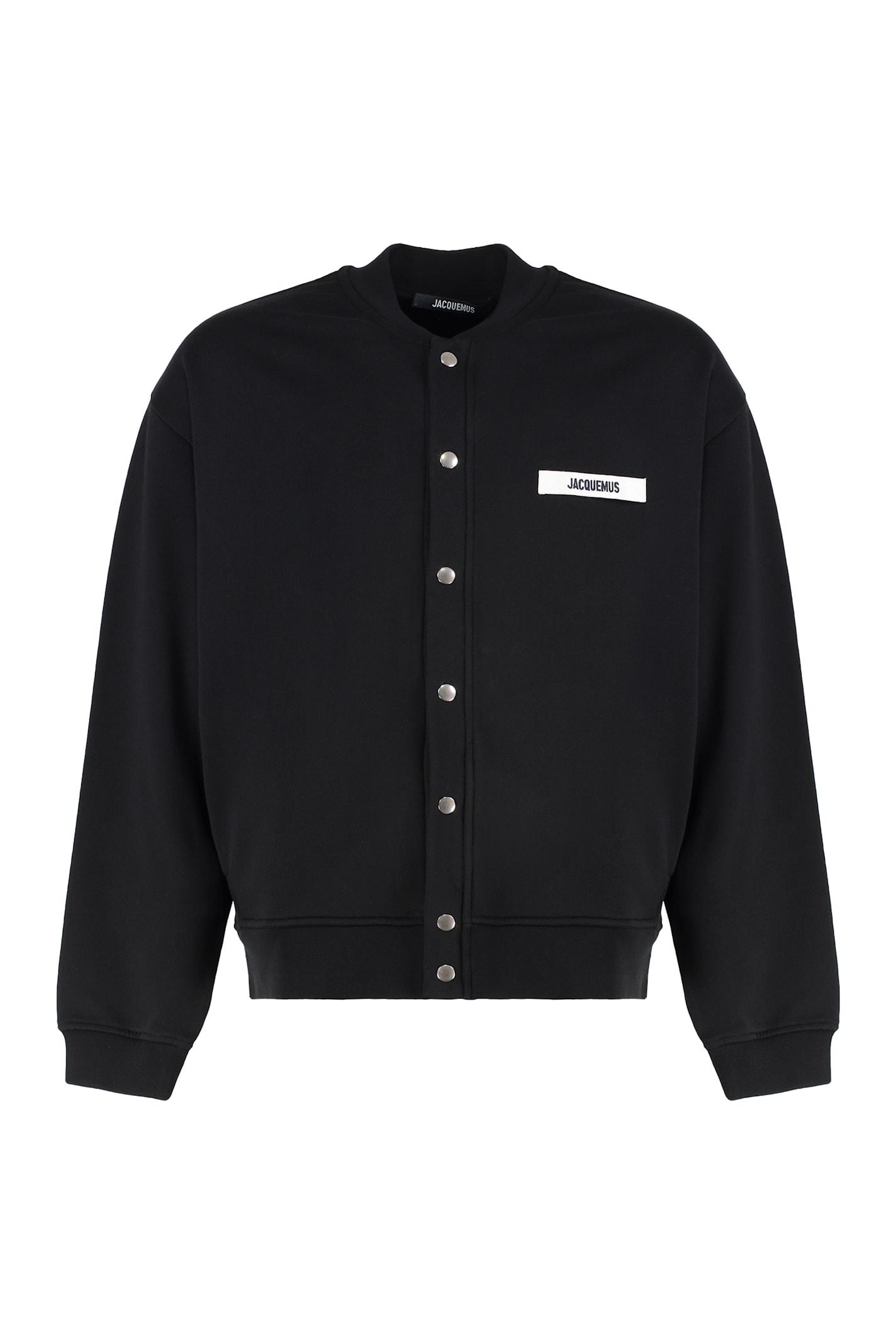 Gros Grain Logo Detail Cotton Cardigan
