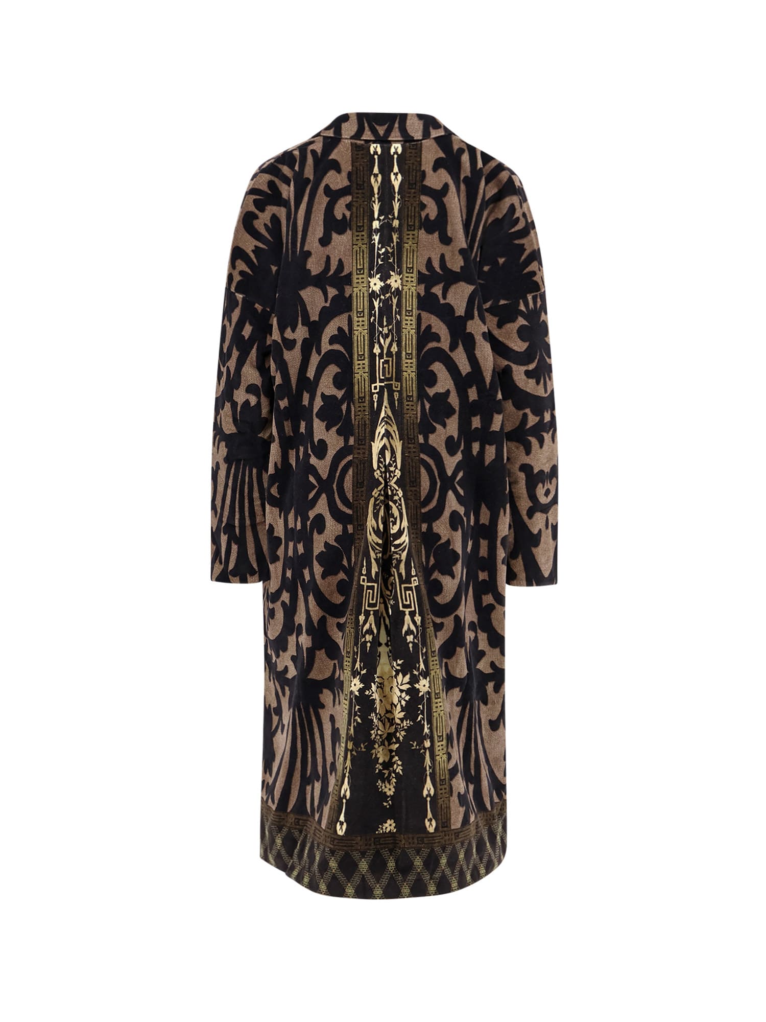 Pierre-louis Mascia Jacquard Cotton Coat In Multi