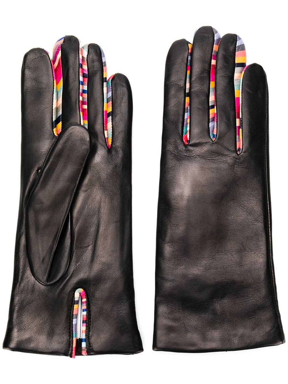 Shop Paul Smith Women Glove Con Swirl In Black