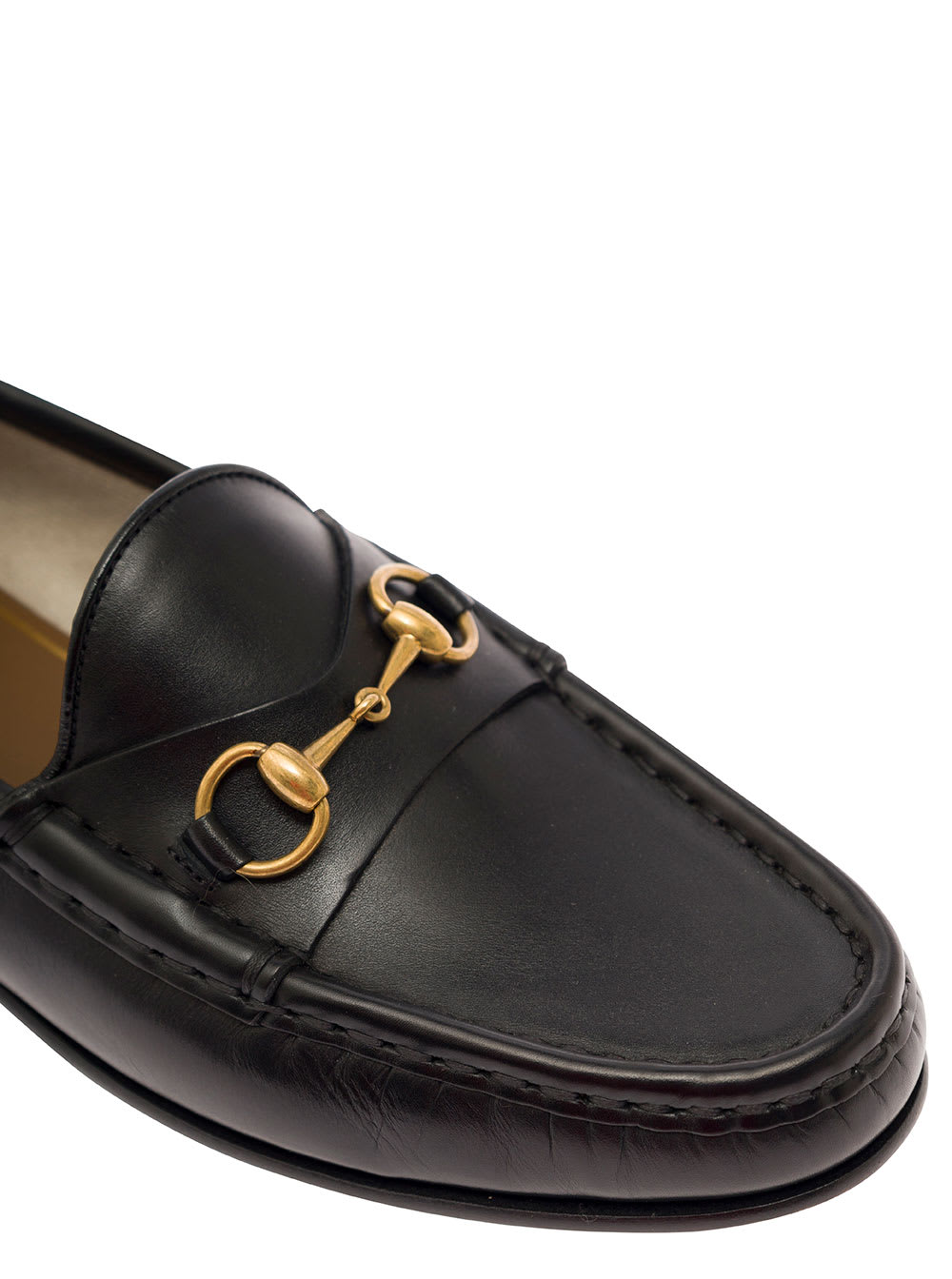 Gucci Horsebit 1953 Leather Loafers With Gold-tone Hardware In Black