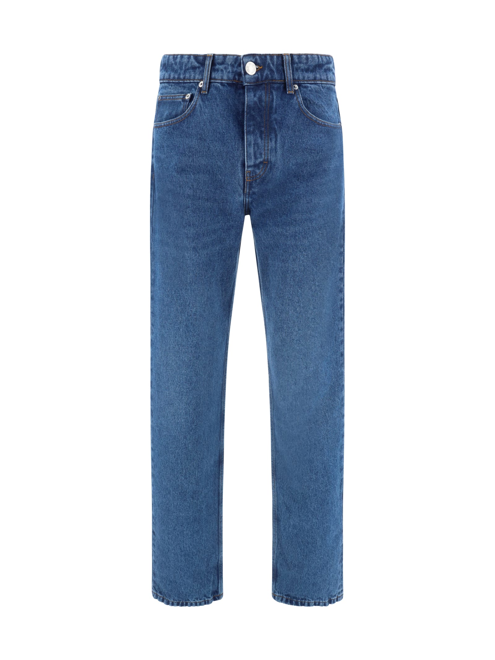 Shop Ami Alexandre Mattiussi Jeans In Blue