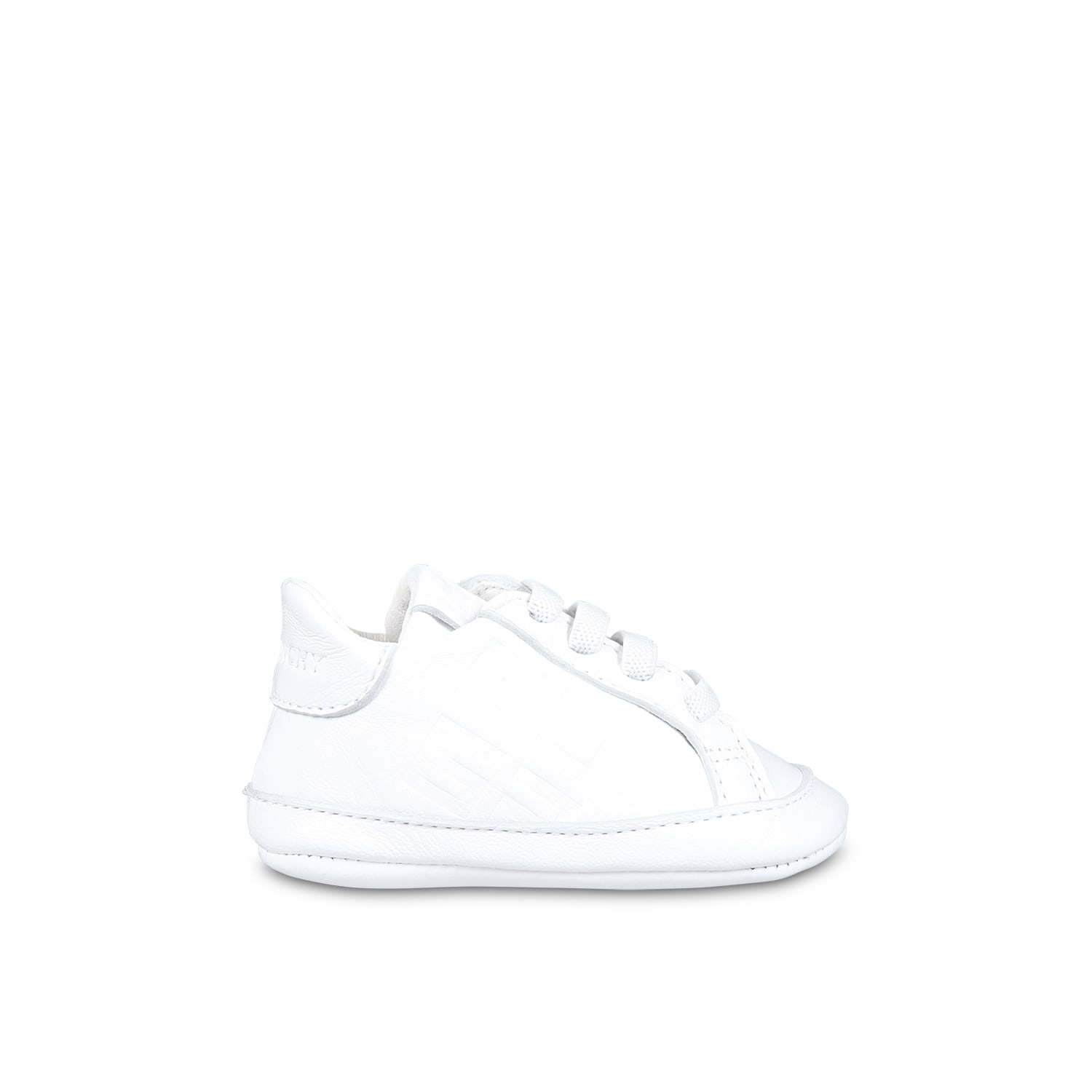 Shop Givenchy White Sneakers For Babykids Withiconico 4g Motif