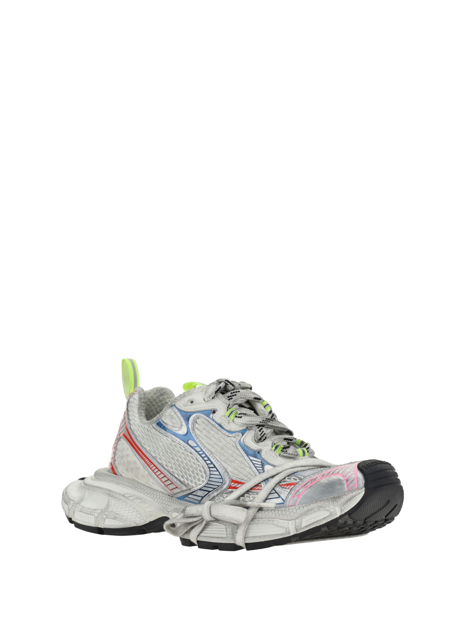 Balenciaga Sneakers In White/red/blue