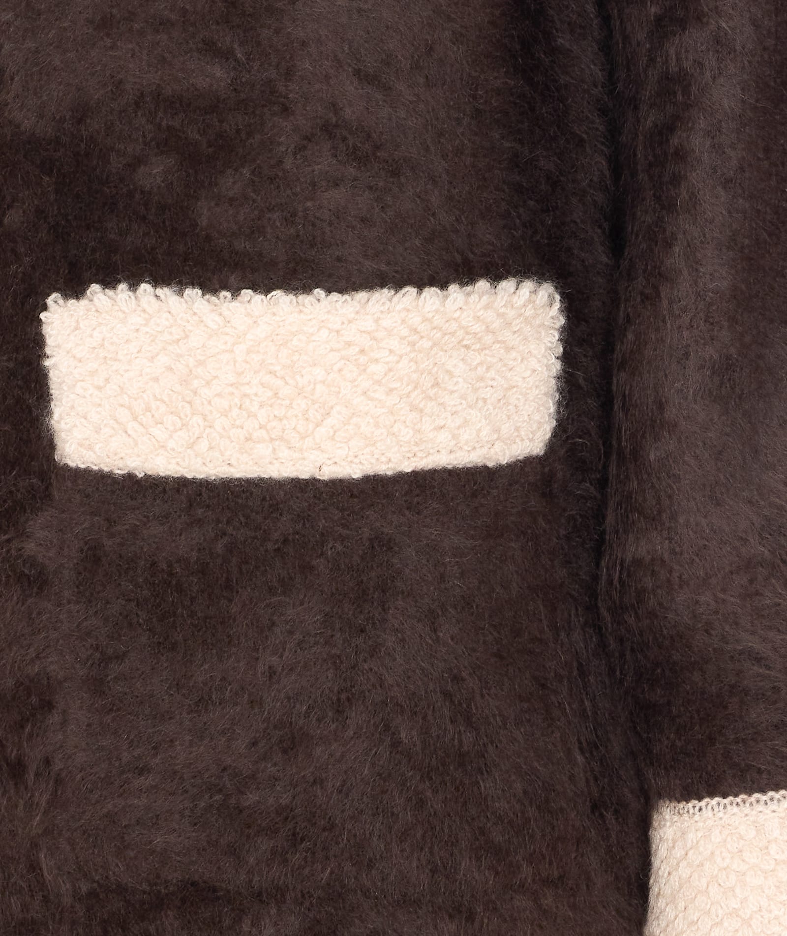 Guest In Residence Grizzly Shearling-trim Cashmere Jacket In Brown