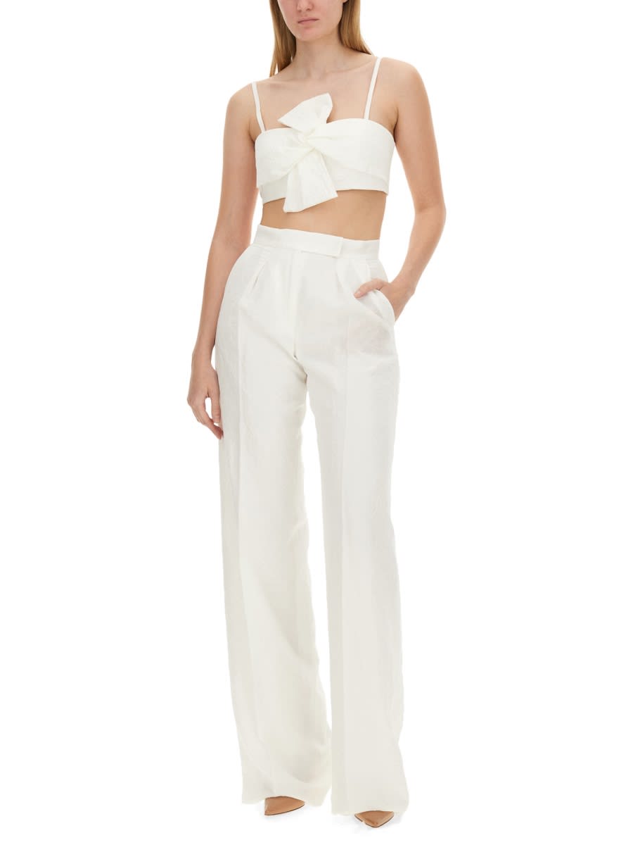Max Mara Crop Top In White