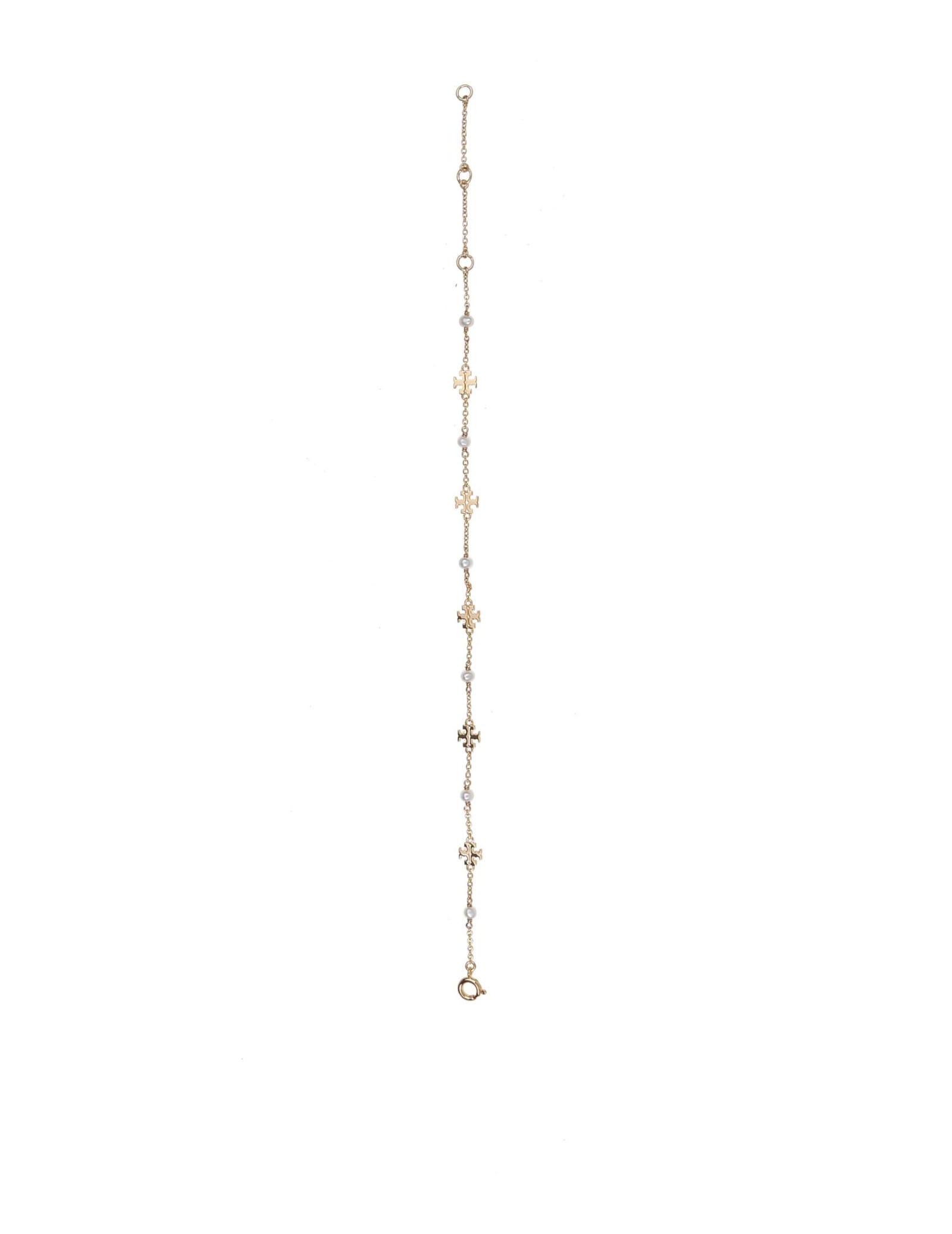 Shop Tory Burch Pearl Bracelet Color Gold In Golden