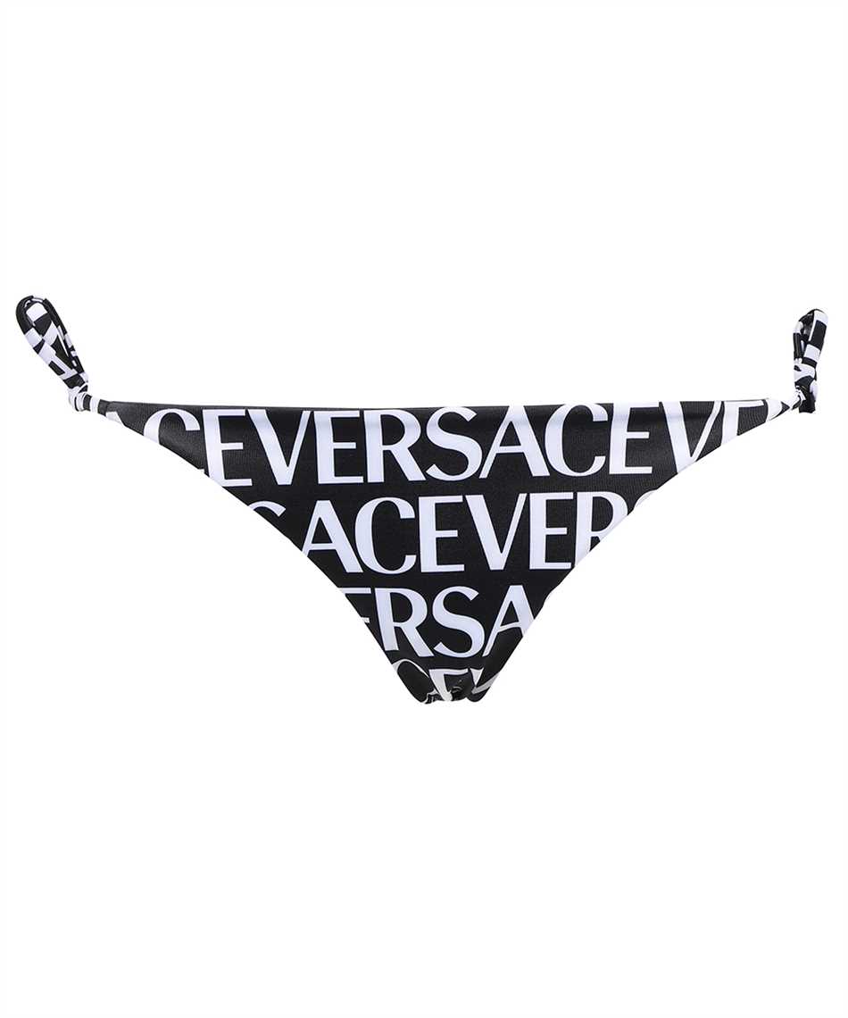 Shop Versace Tie Side Bikini Hipster In Black