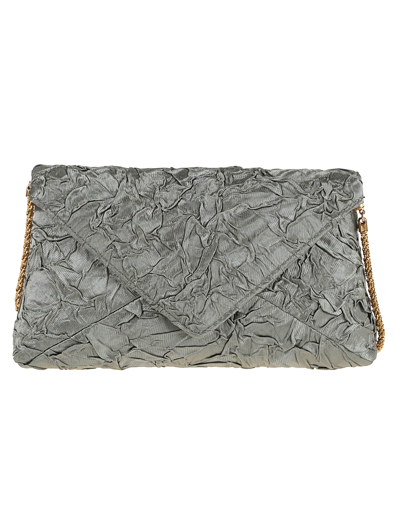 Dries Van Noten Womens Raffia Envelope Crinkled Woven Clutch Bag In Raf