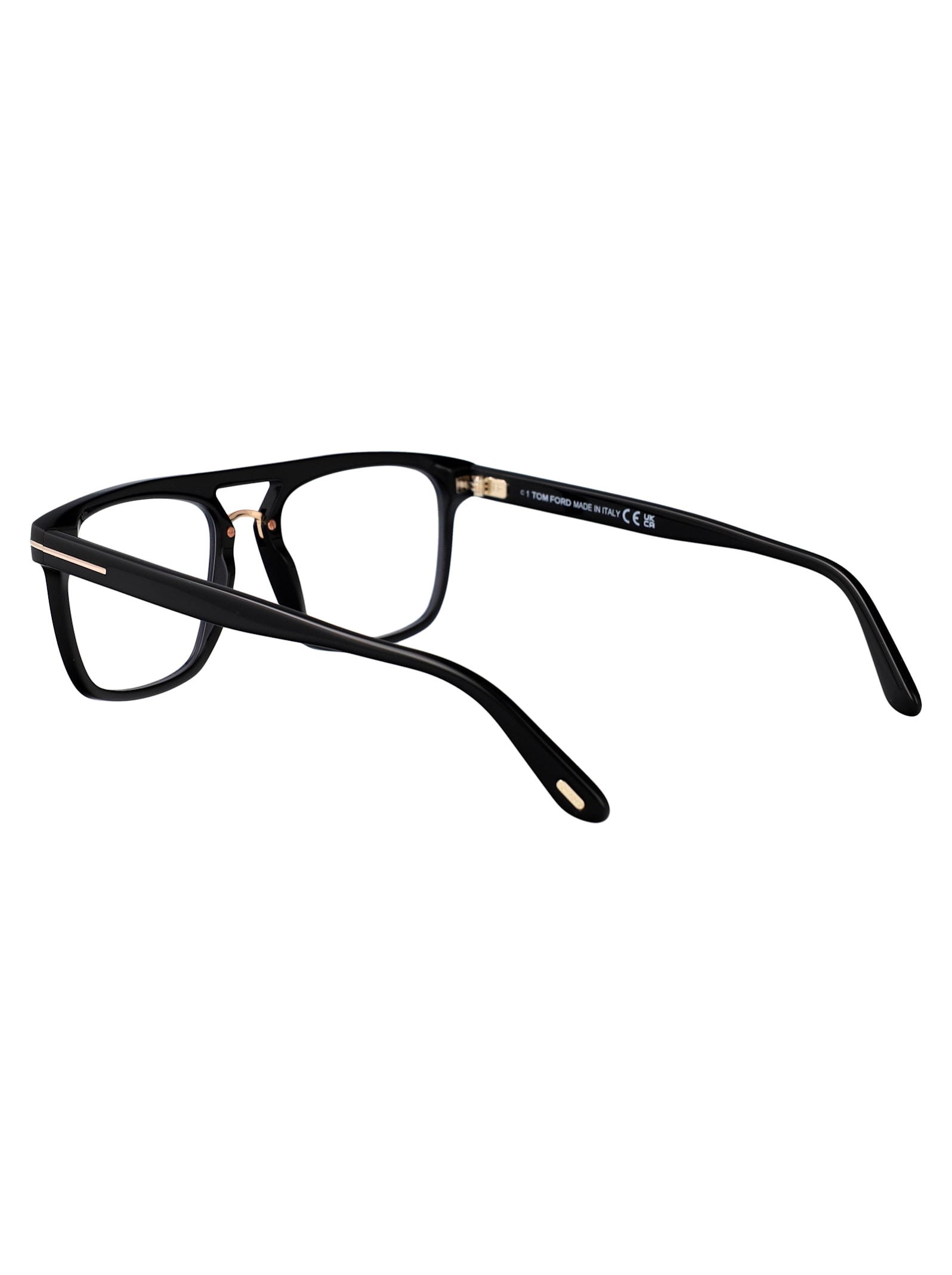 Tom Ford Ft5942-b Glasses In 001 Nero Lucido