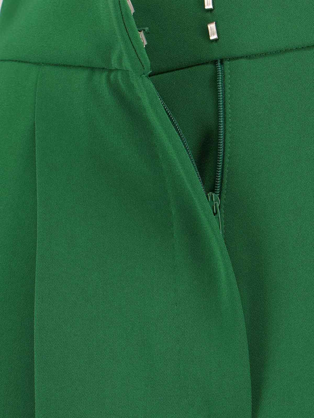 Max Mara Cady Wide-leg Trousers In Green