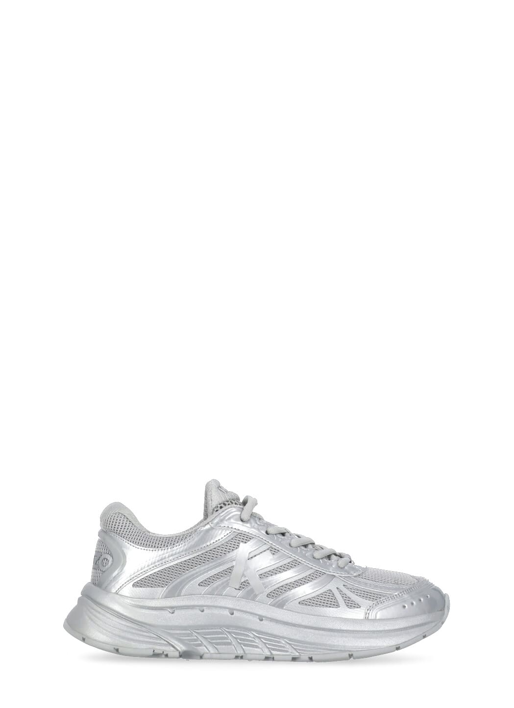 Shop Kenzo Pace Sneakers In Silver