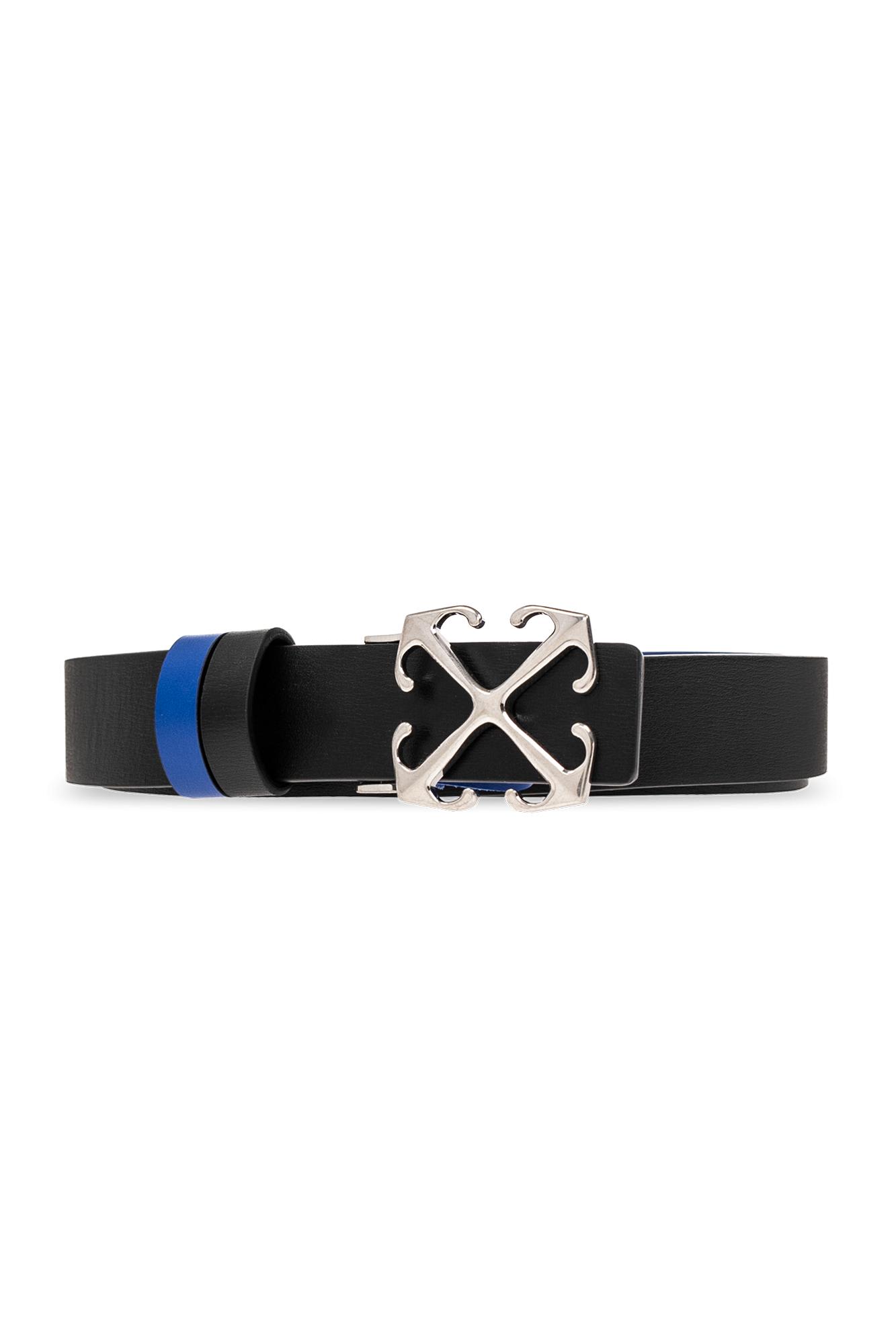 OFF-WHITE REVERSIBLE BELT WITH LOGO