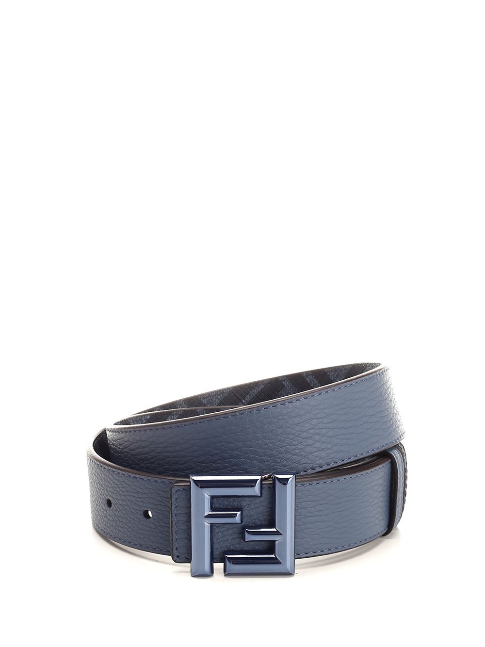 Fendi Reversible Denim Blue Belt