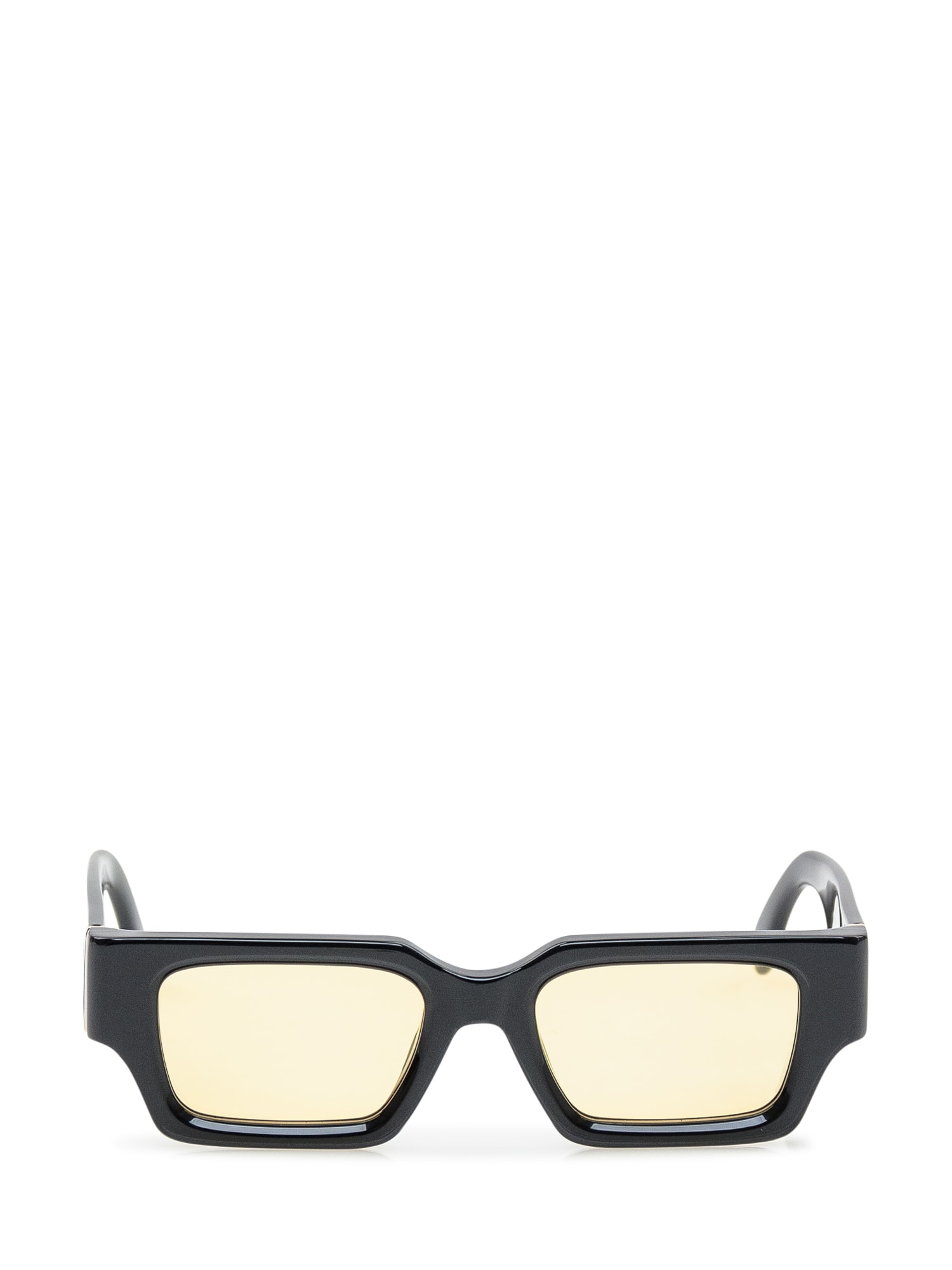 Shop Palm Angels Hyde Sunglasses In Black Yellow