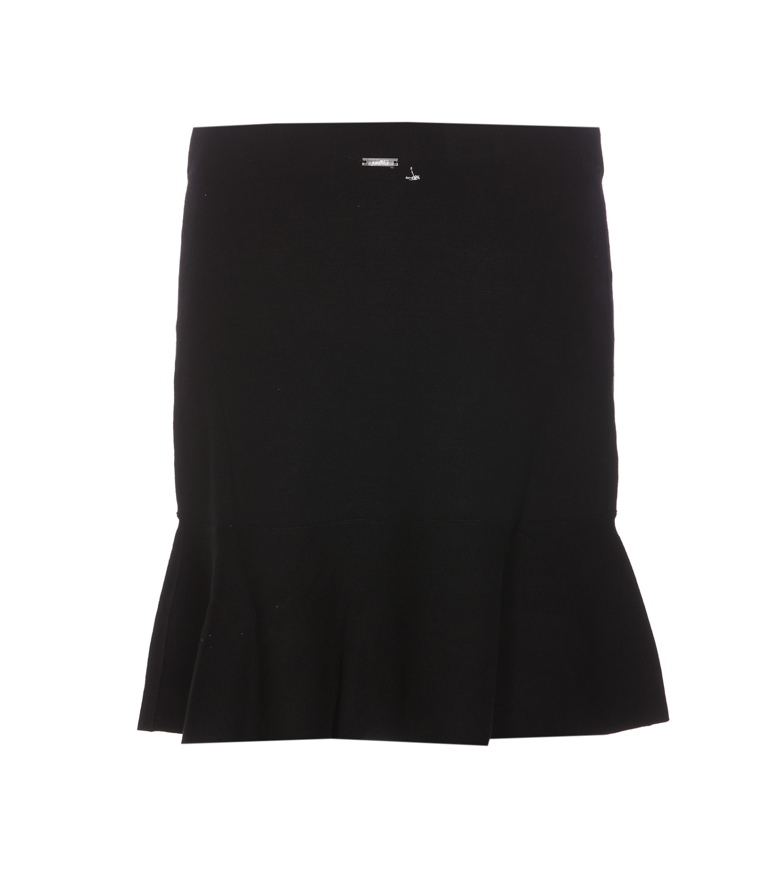 Shop Liu •jo Mini Skirt In Black