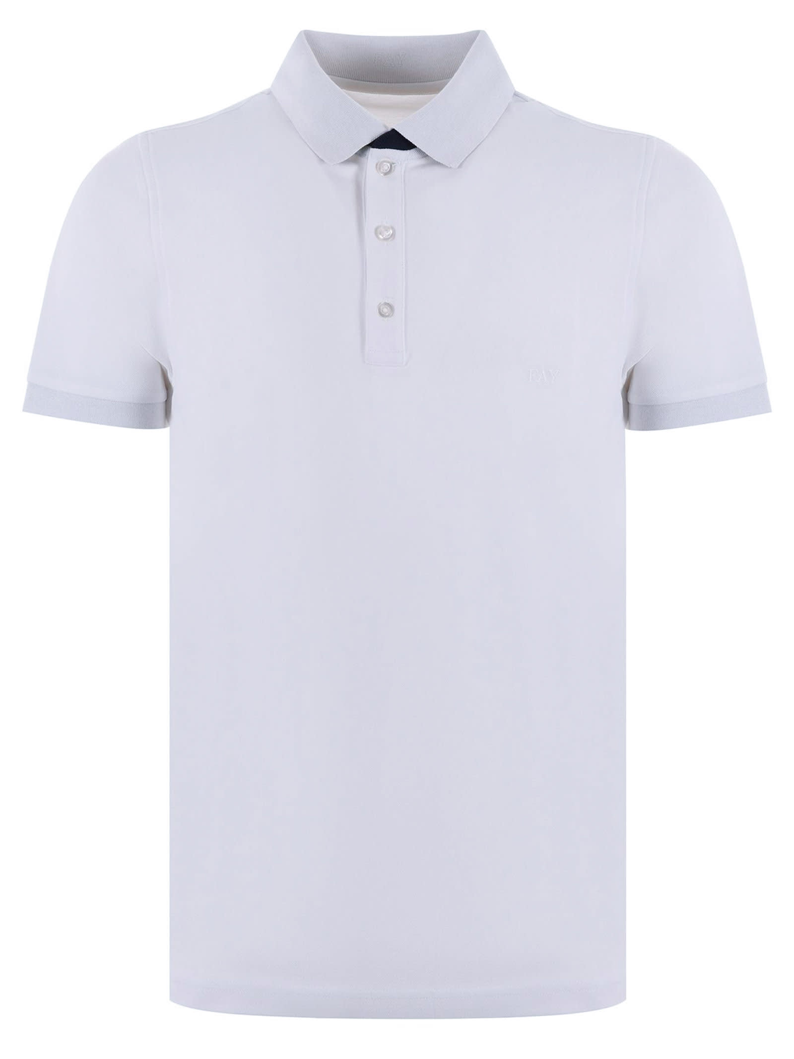 White Cotton Polo Shirt